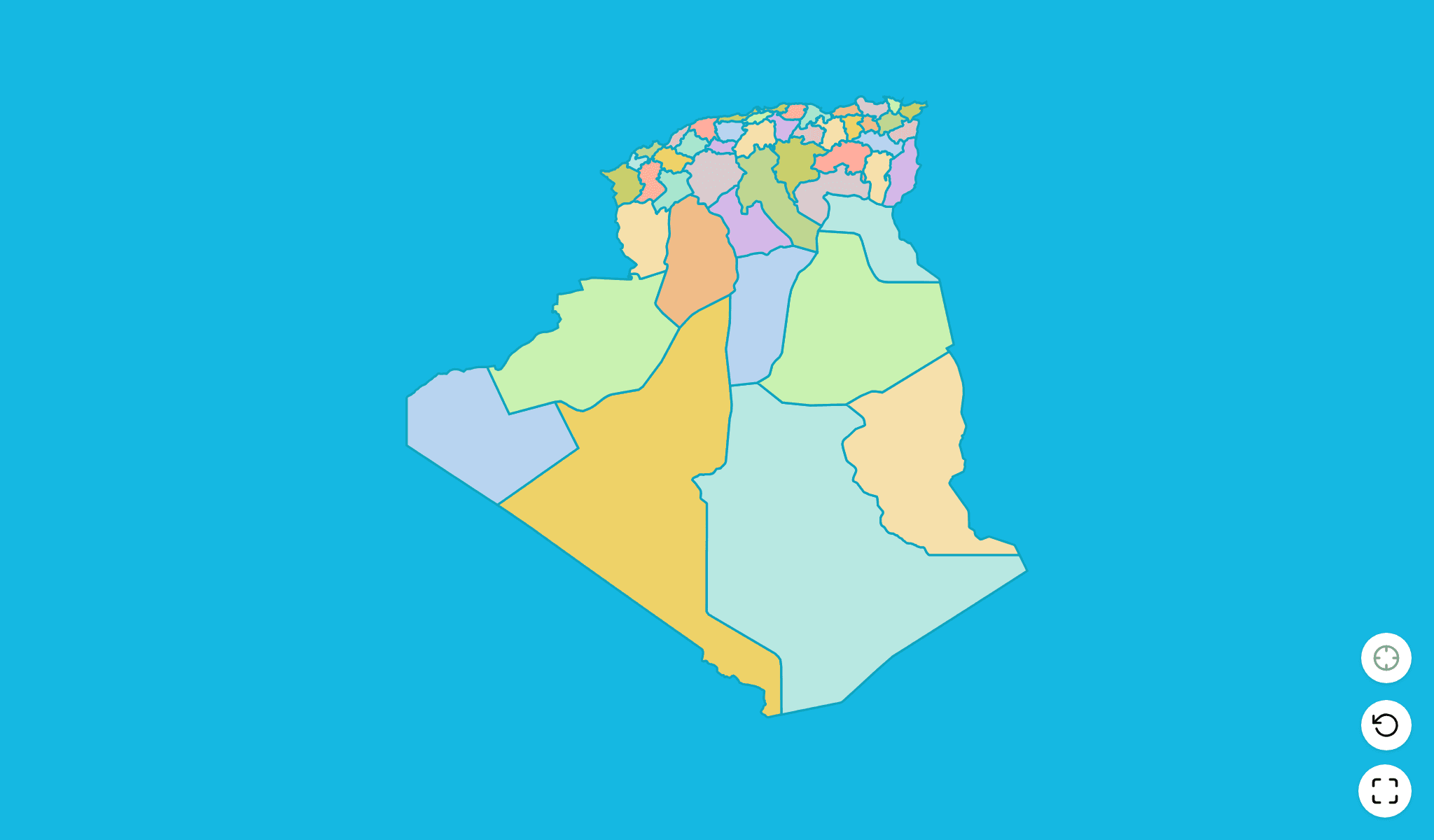 Algeria Map Quiz GameScreenshot