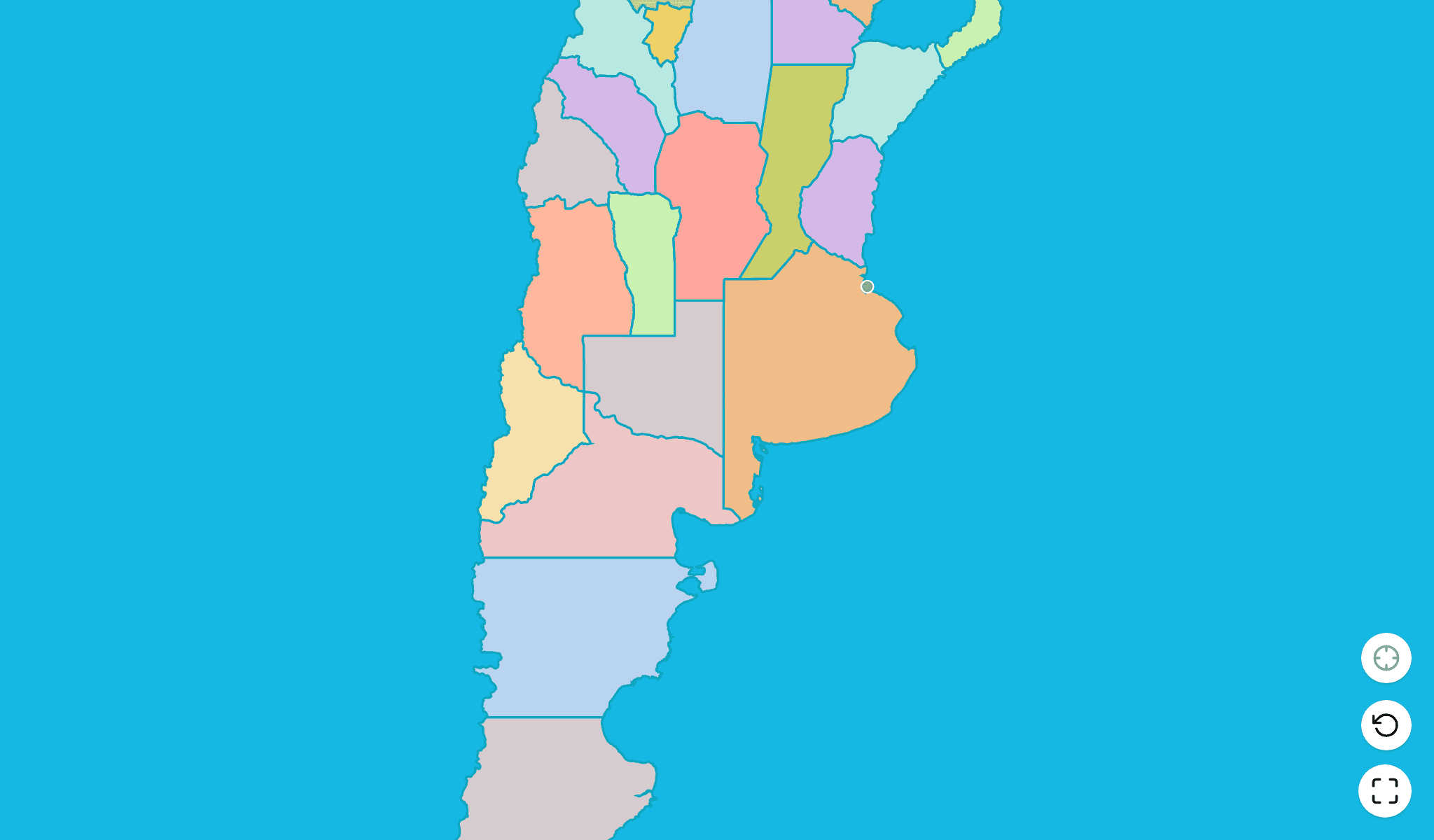 Argentina Gioco Quiz MappaScreenshot