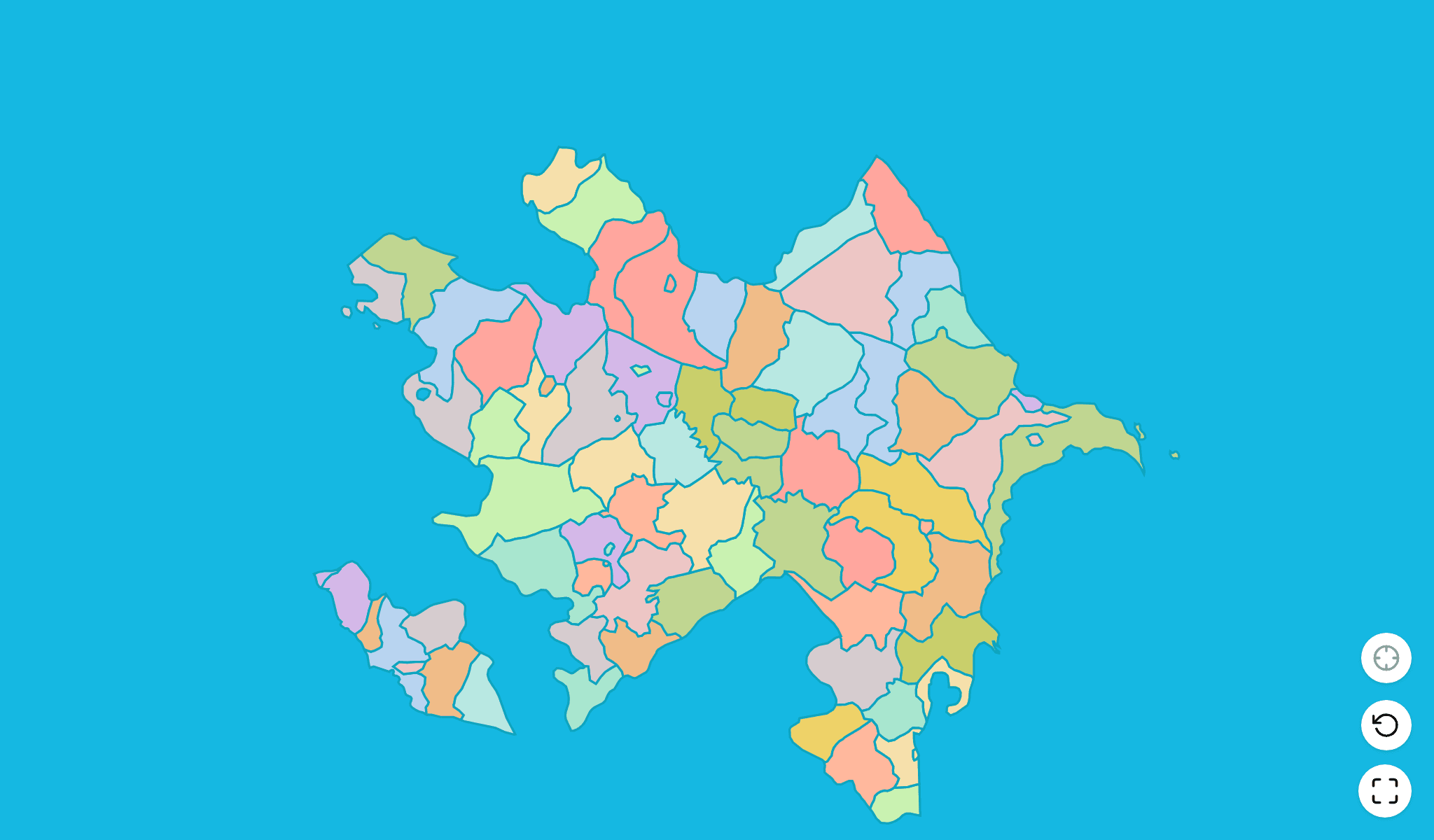 Azerbaijan Map Quiz GameScreenshot