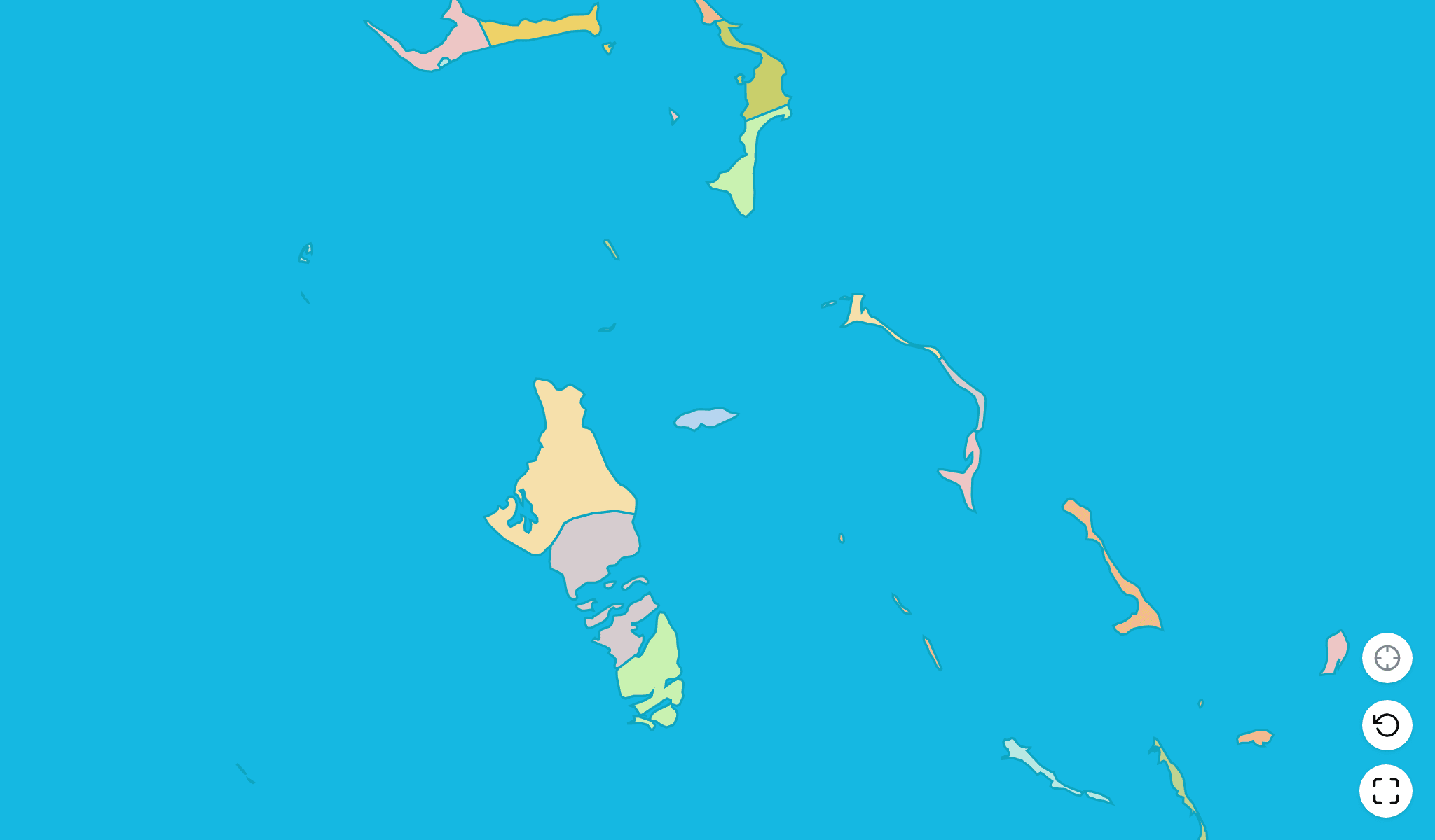 Bahamas Karten-Quiz-SpielScreenshot