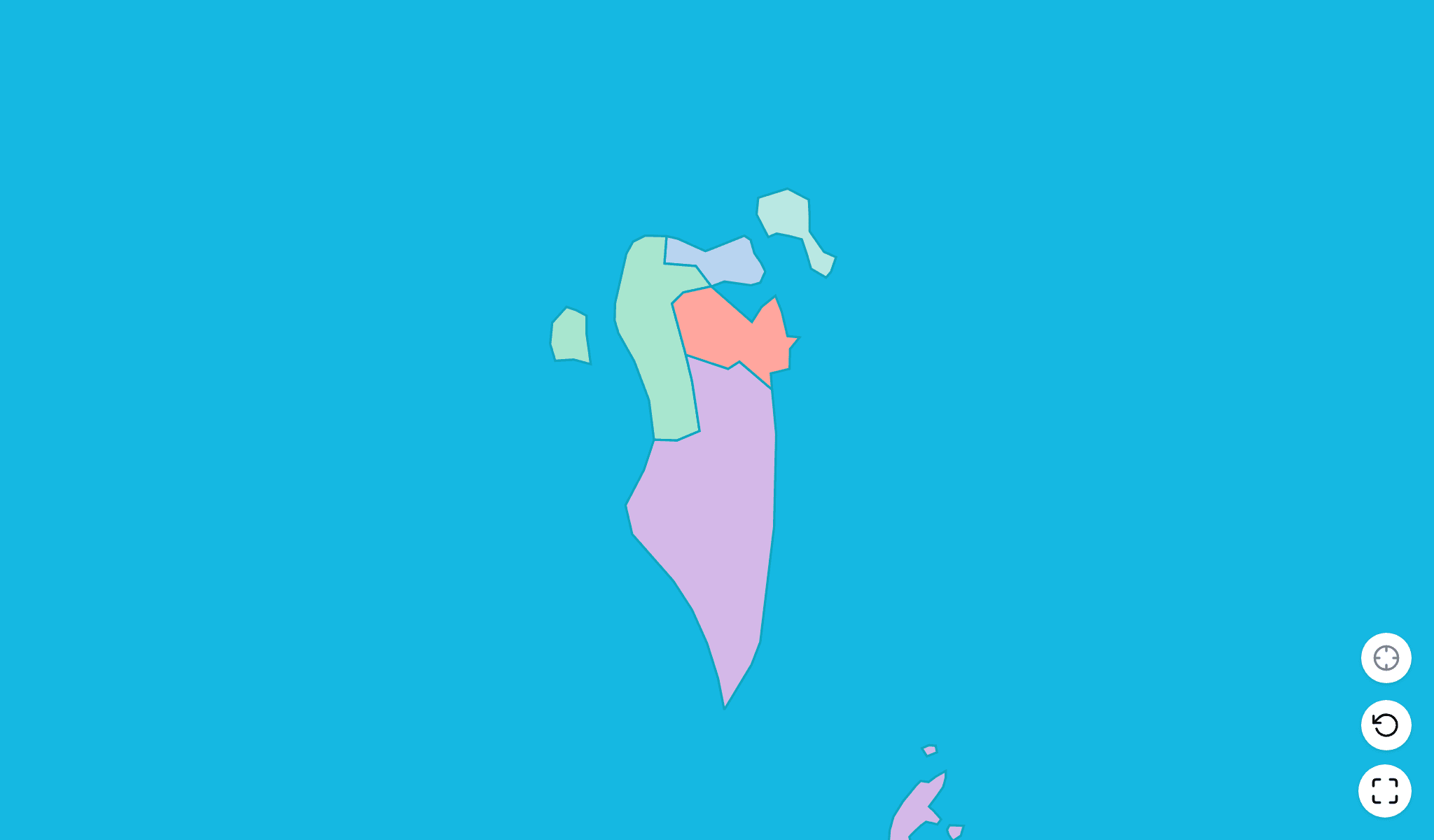 Bahrain Map Quiz GameScreenshot