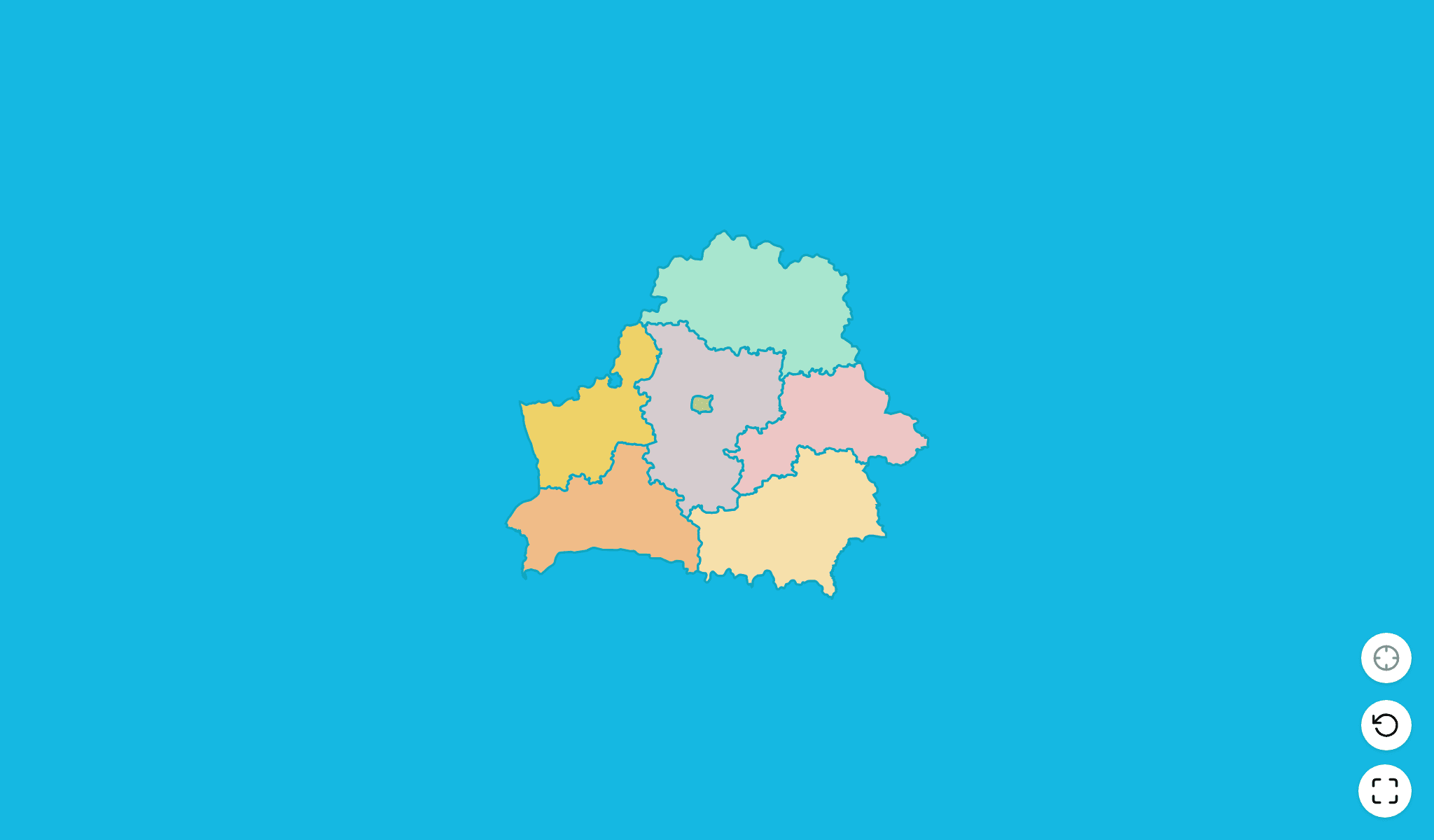 Belarus Map Quiz GameScreenshot