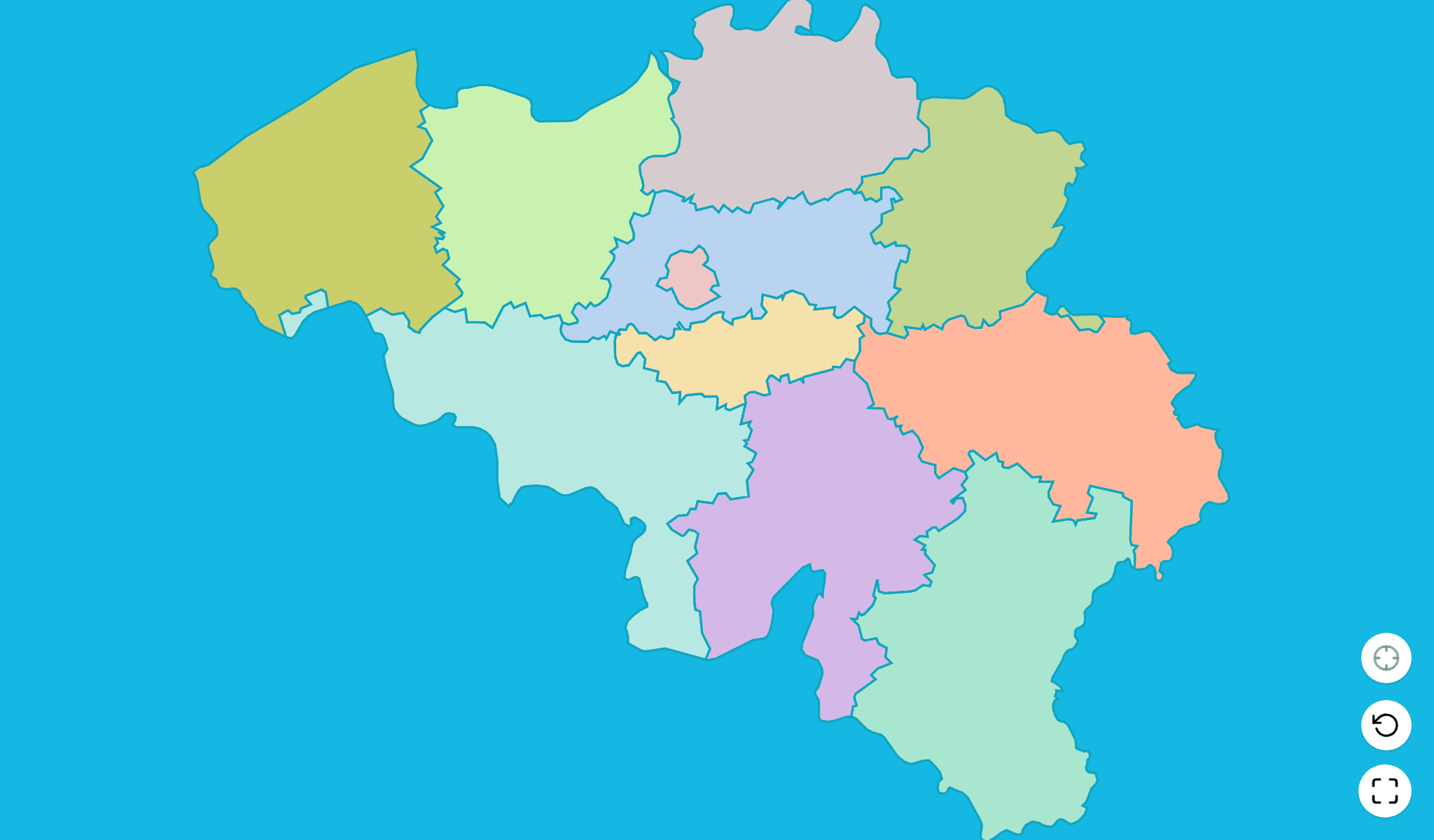 Belgium Map Quiz GameScreenshot