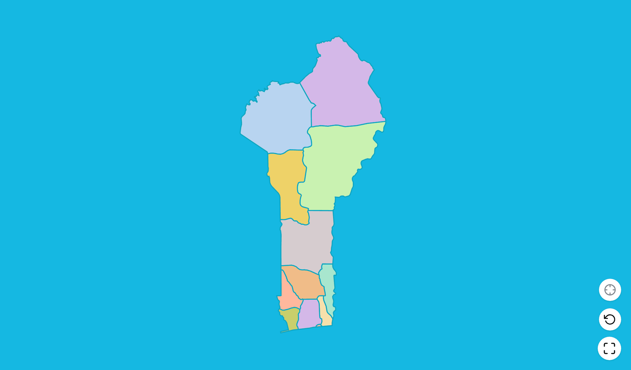 Benin Map Quiz GameScreenshot