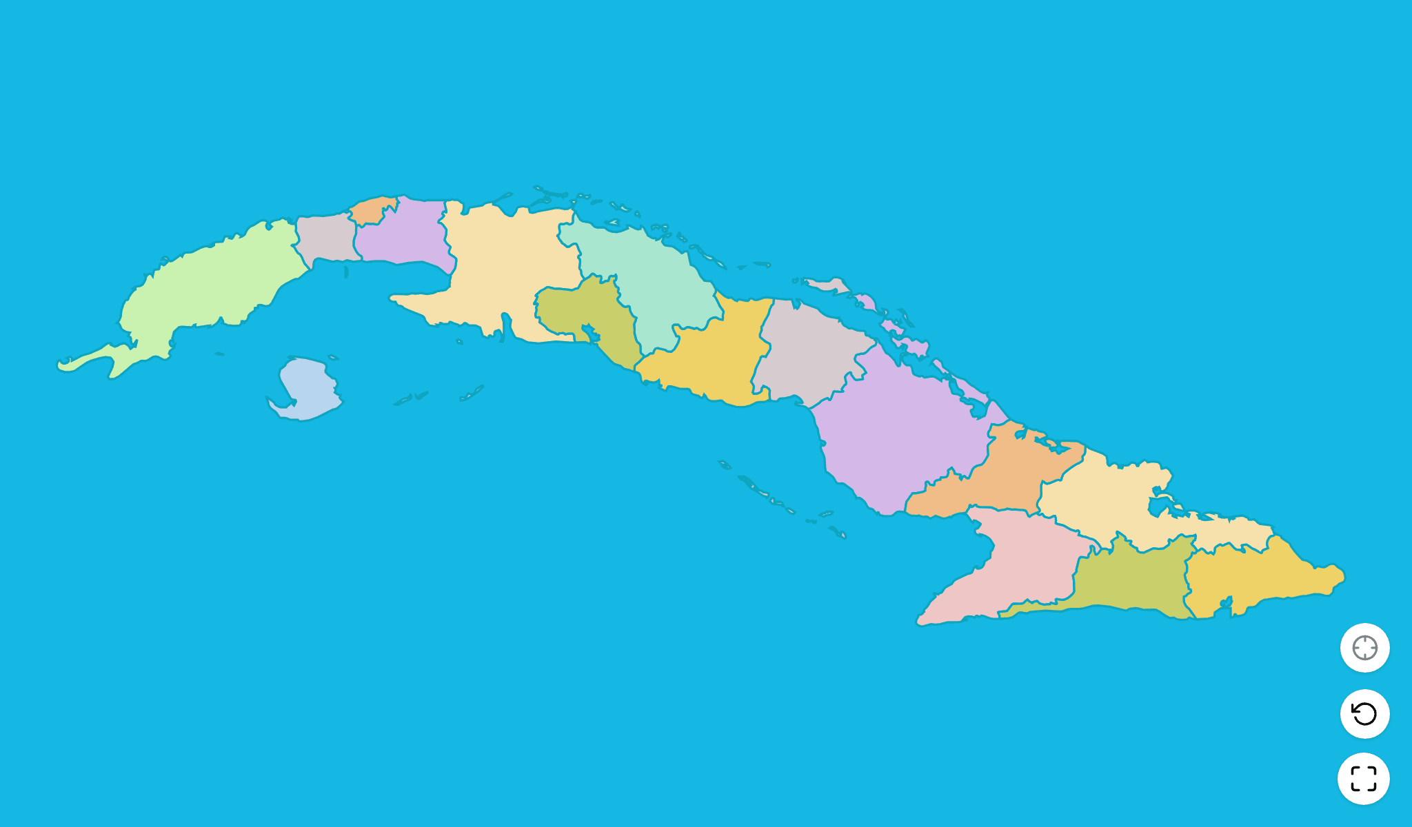 Cuba Map Quiz GameScreenshot