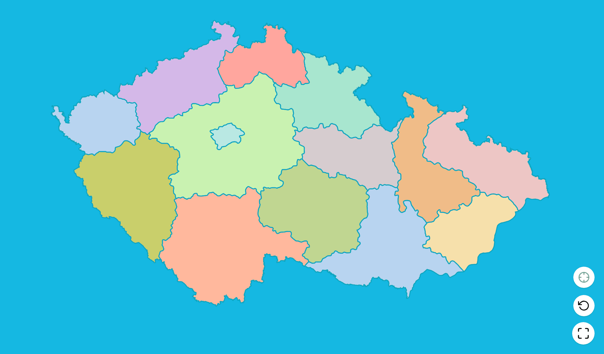 Czechia Map Quiz GameScreenshot