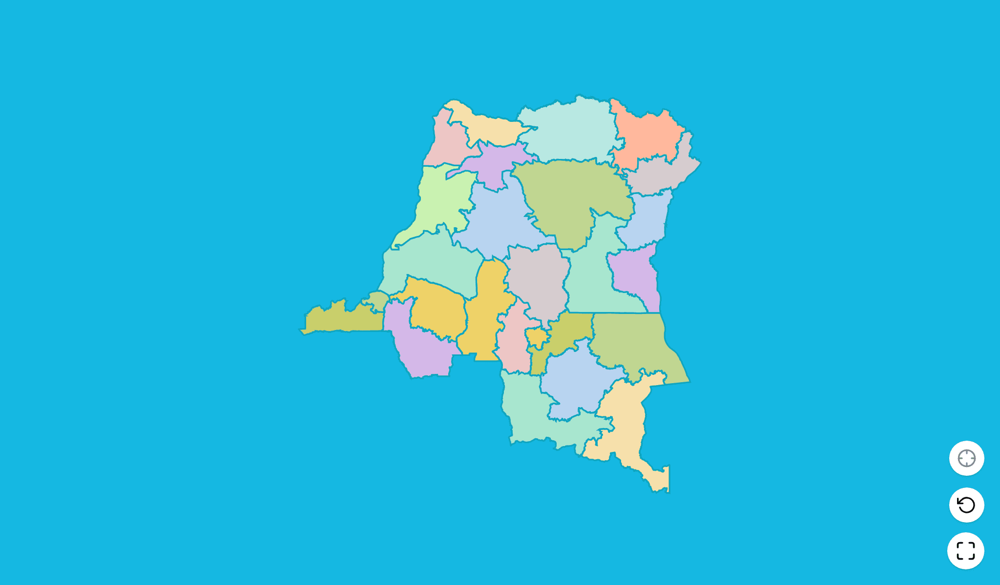 DR Congo Map Quiz GameScreenshot