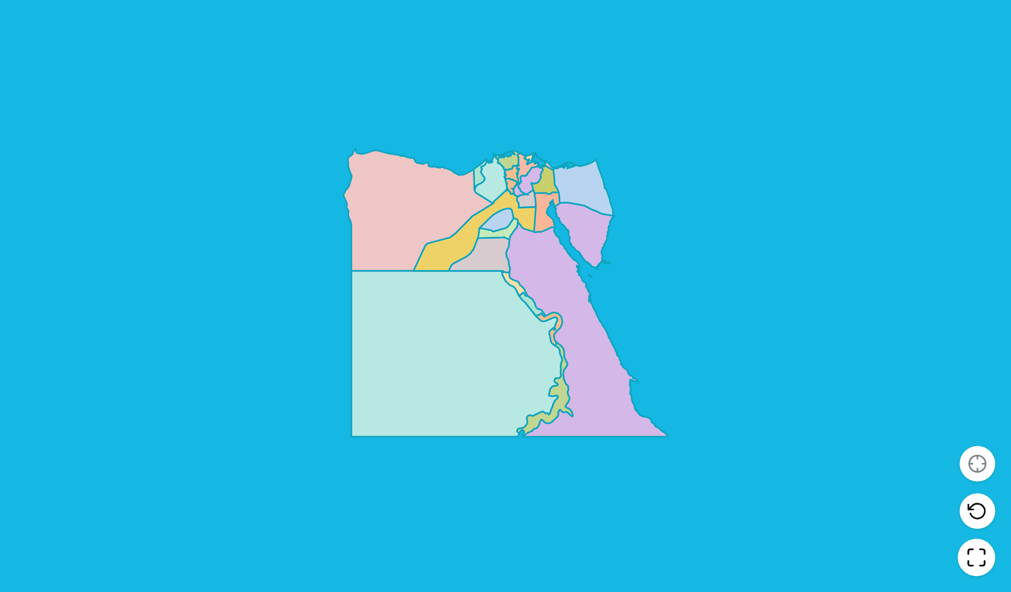 Egypt Map Quiz GameScreenshot