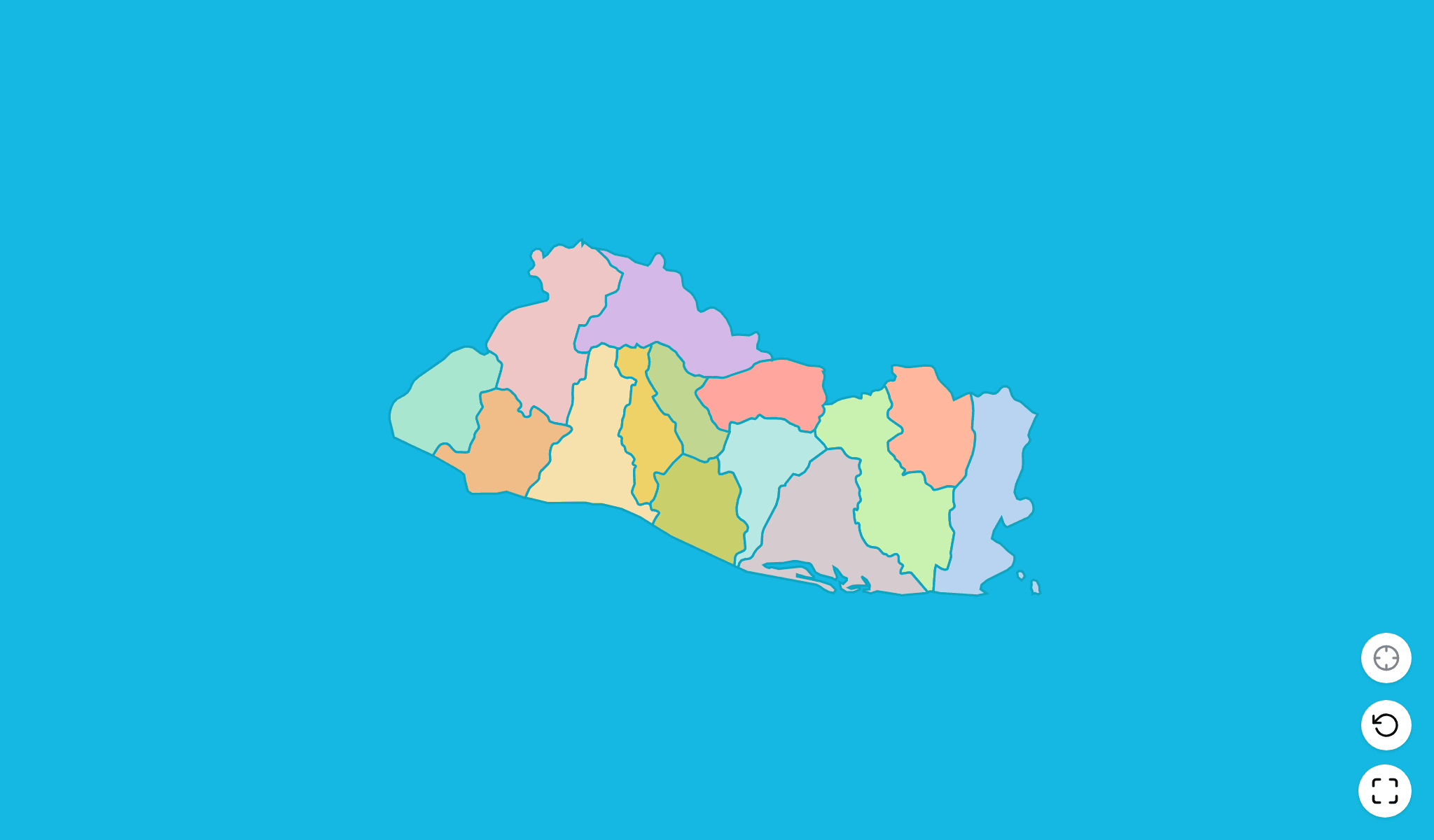 El Salvador Map Quiz GameScreenshot