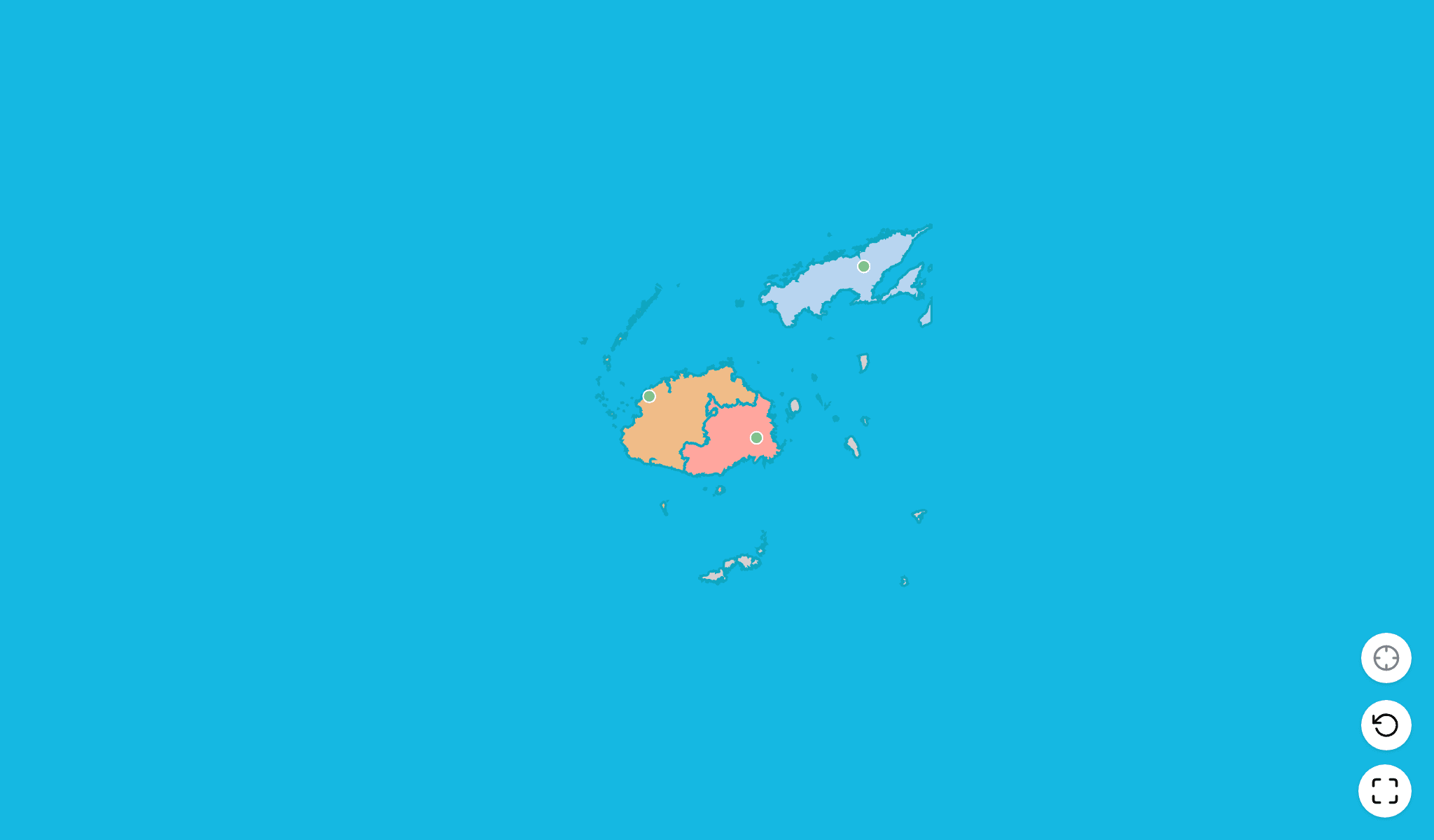 Fiji Map Quiz GameScreenshot