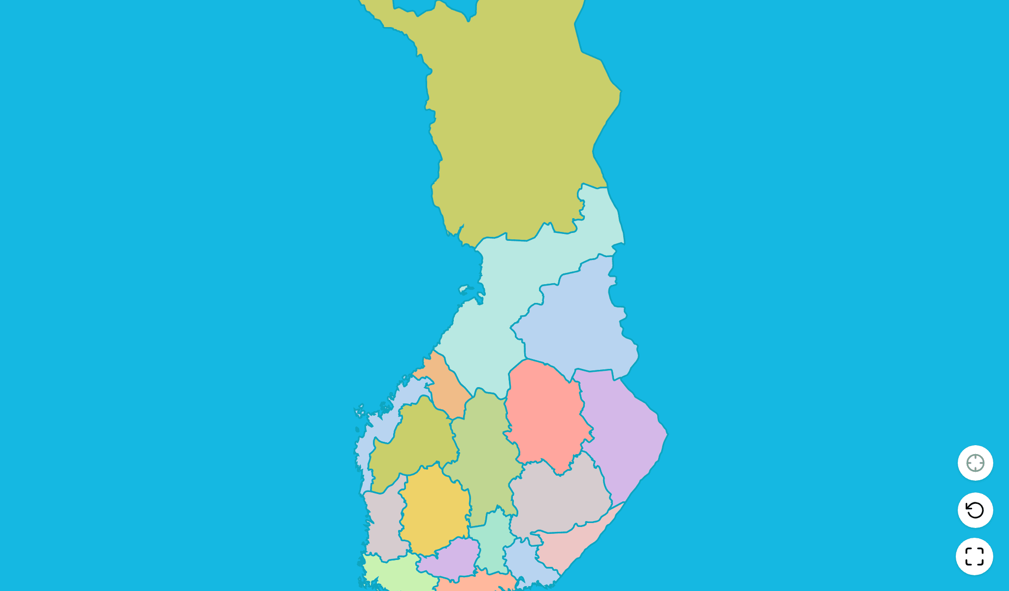 Finland Map Quiz GameScreenshot
