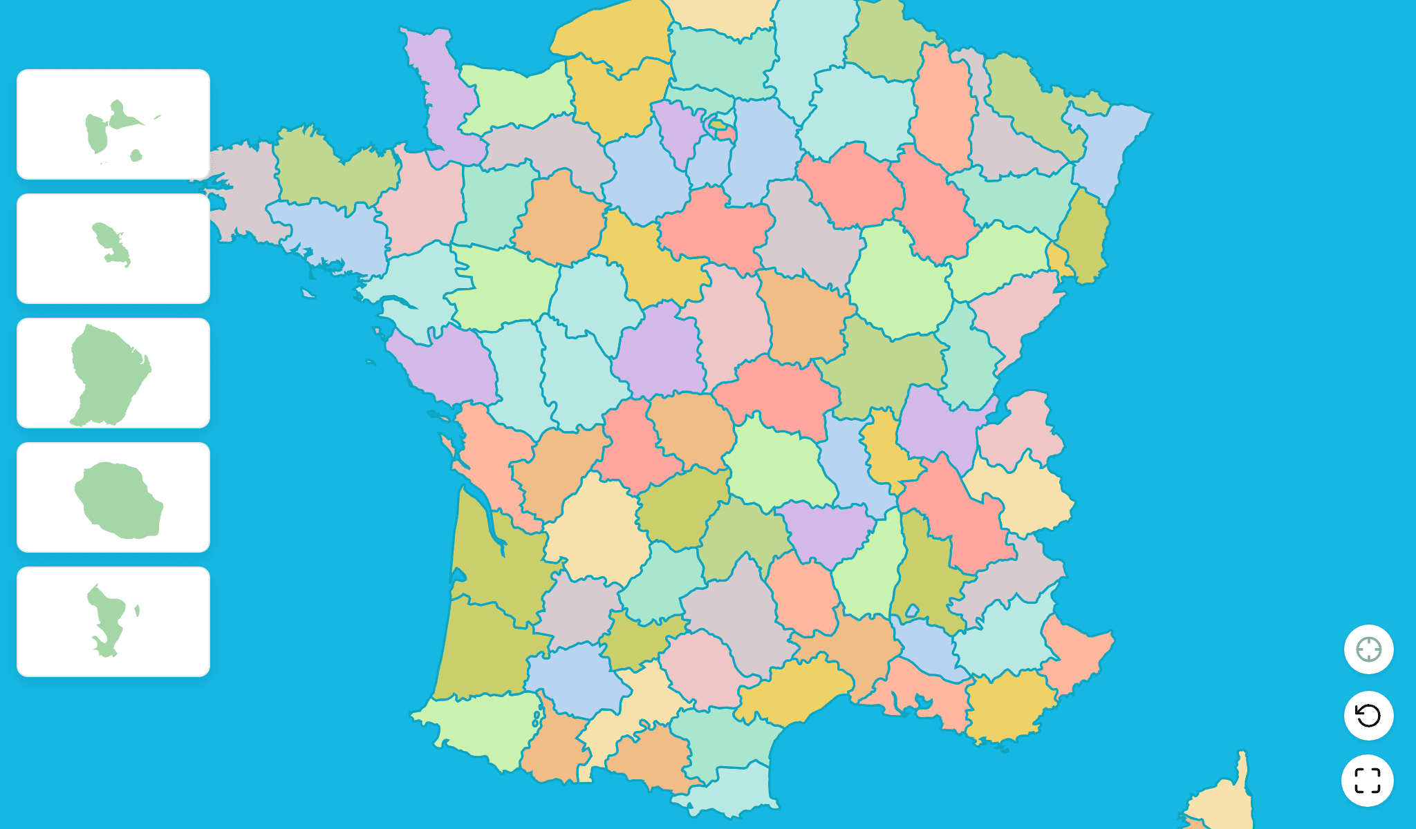 France Map Quiz GameScreenshot