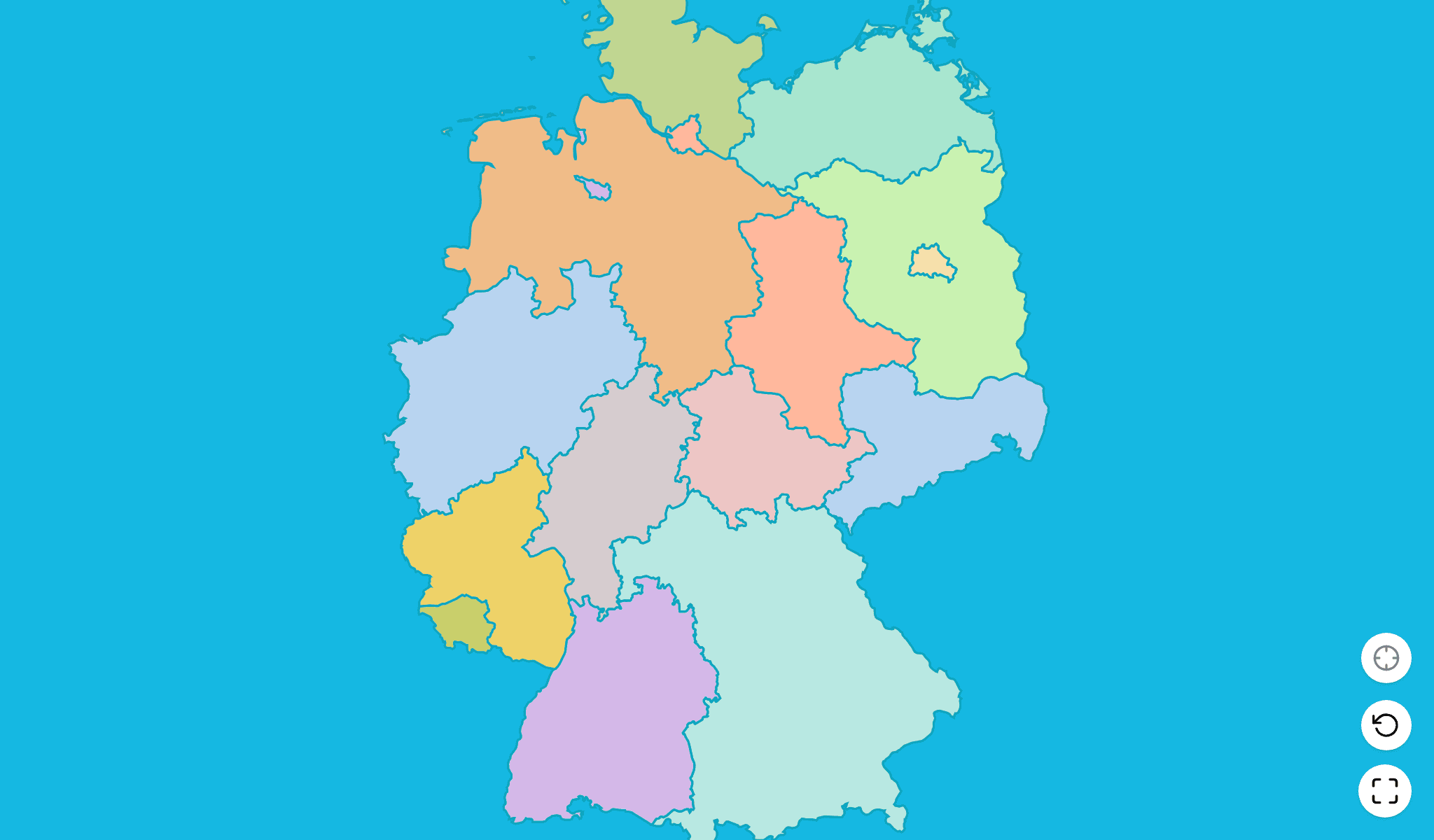Germany Map Quiz GameScreenshot