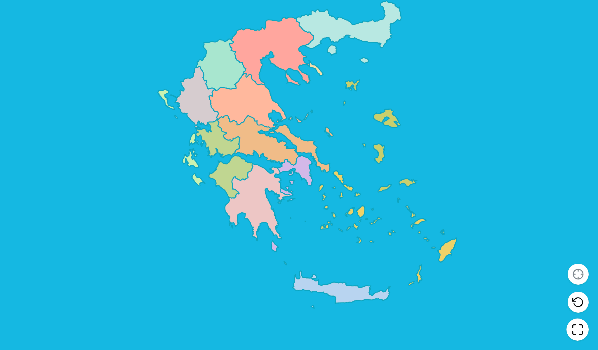Greece Map Quiz GameScreenshot