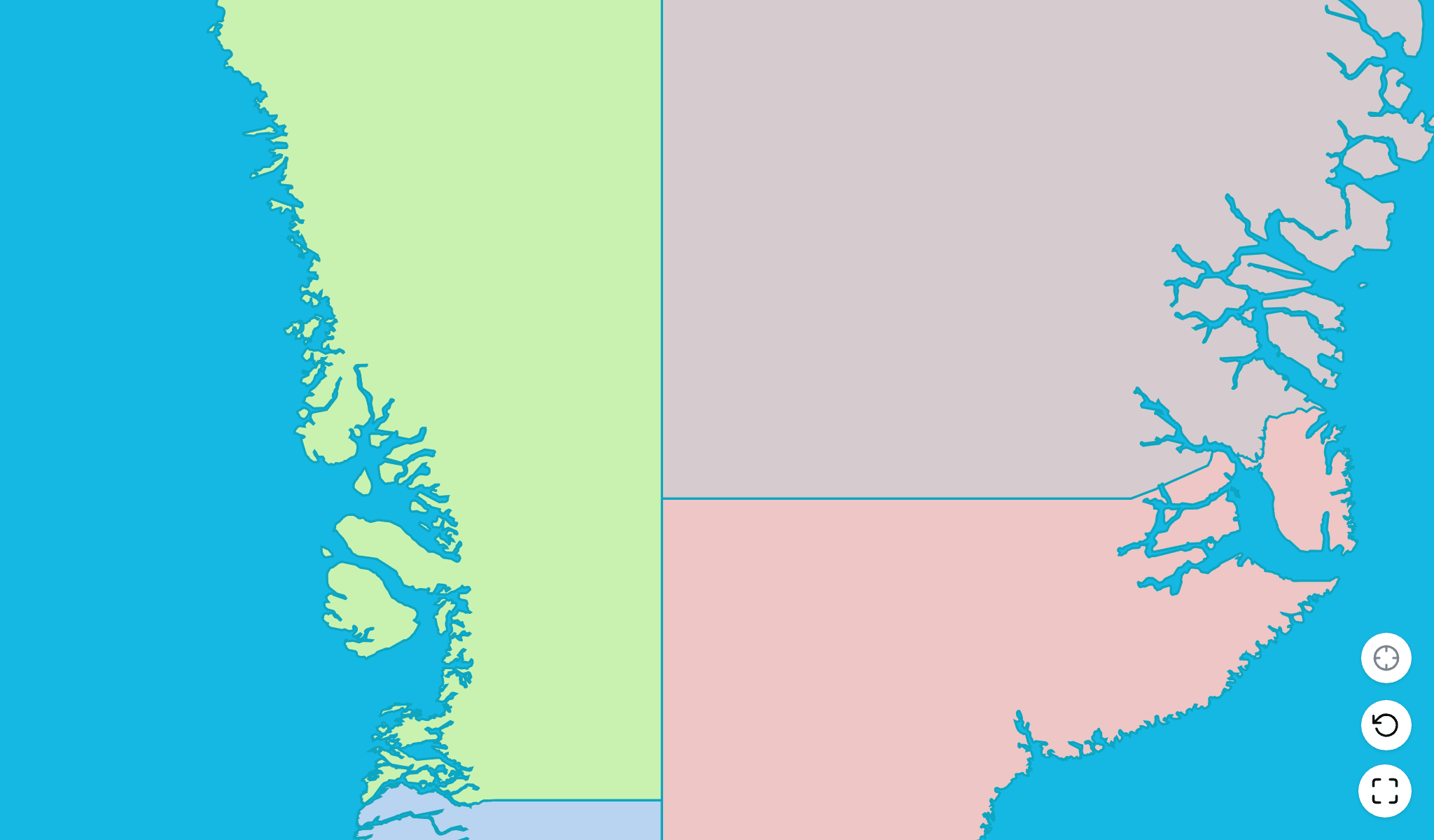 Groenlandia Gioco Quiz MappaScreenshot