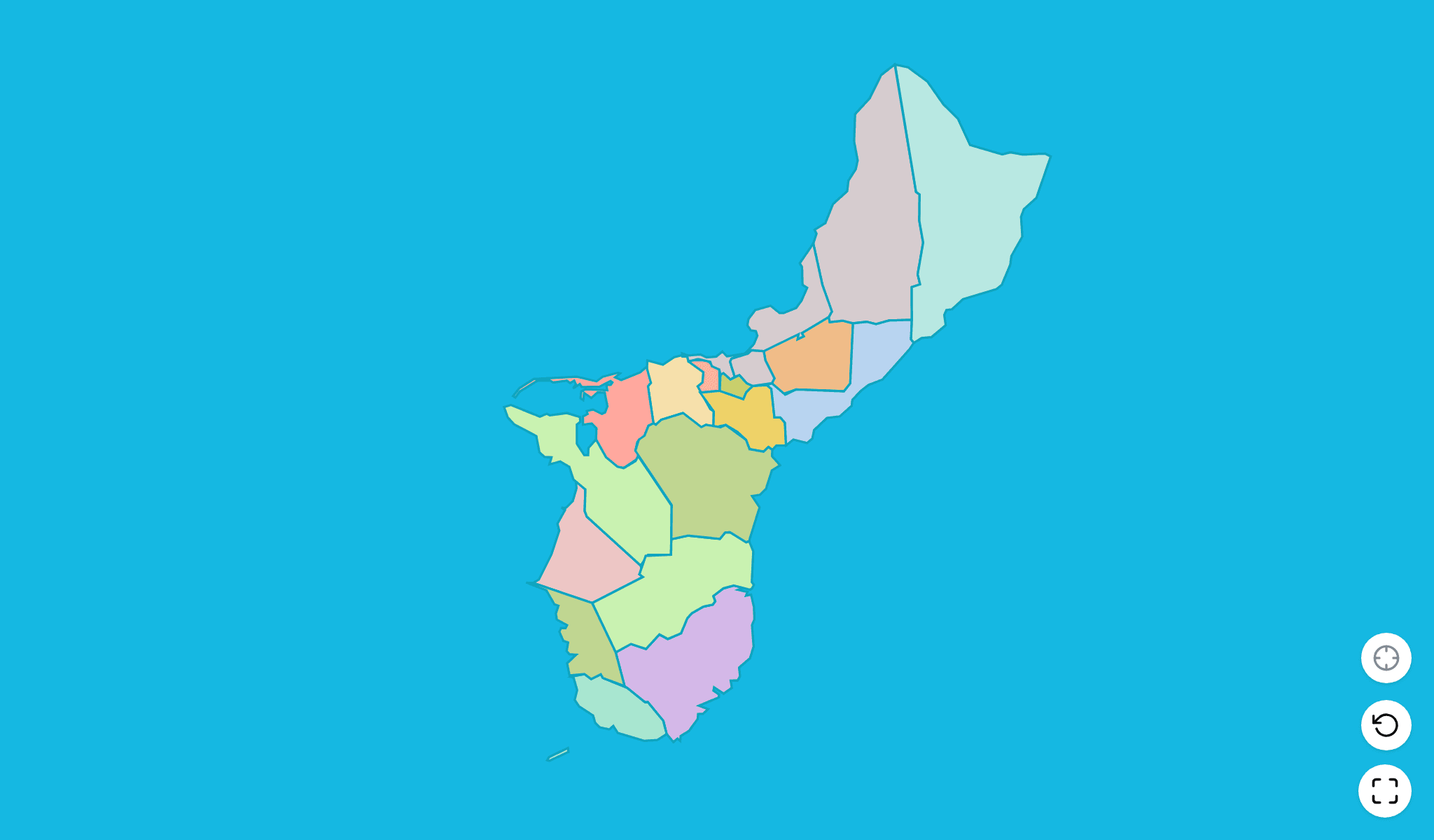 Guam Map Quiz GameScreenshot