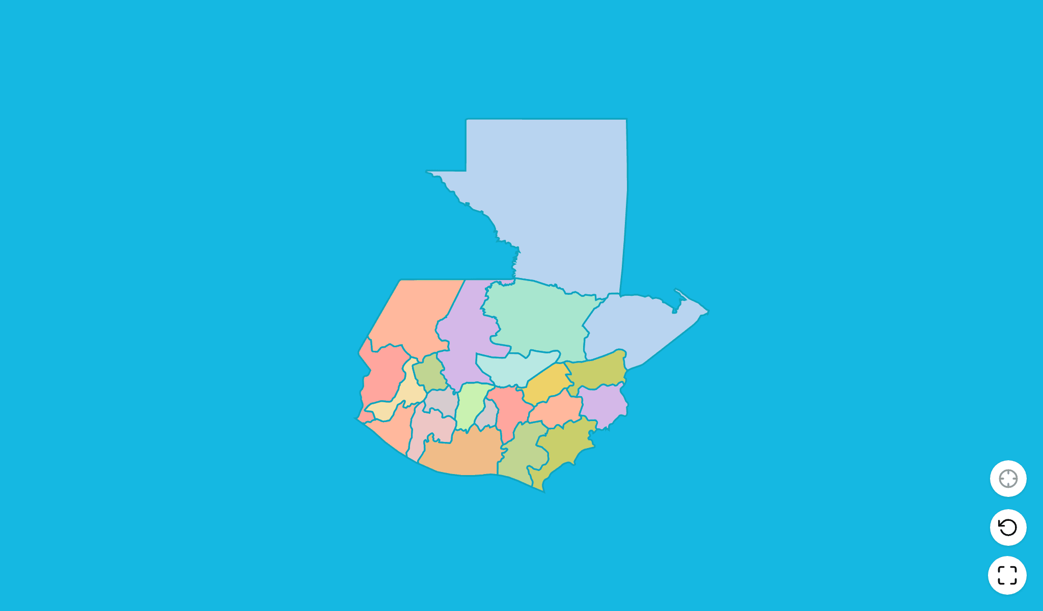 Guatemala Map Quiz GameScreenshot