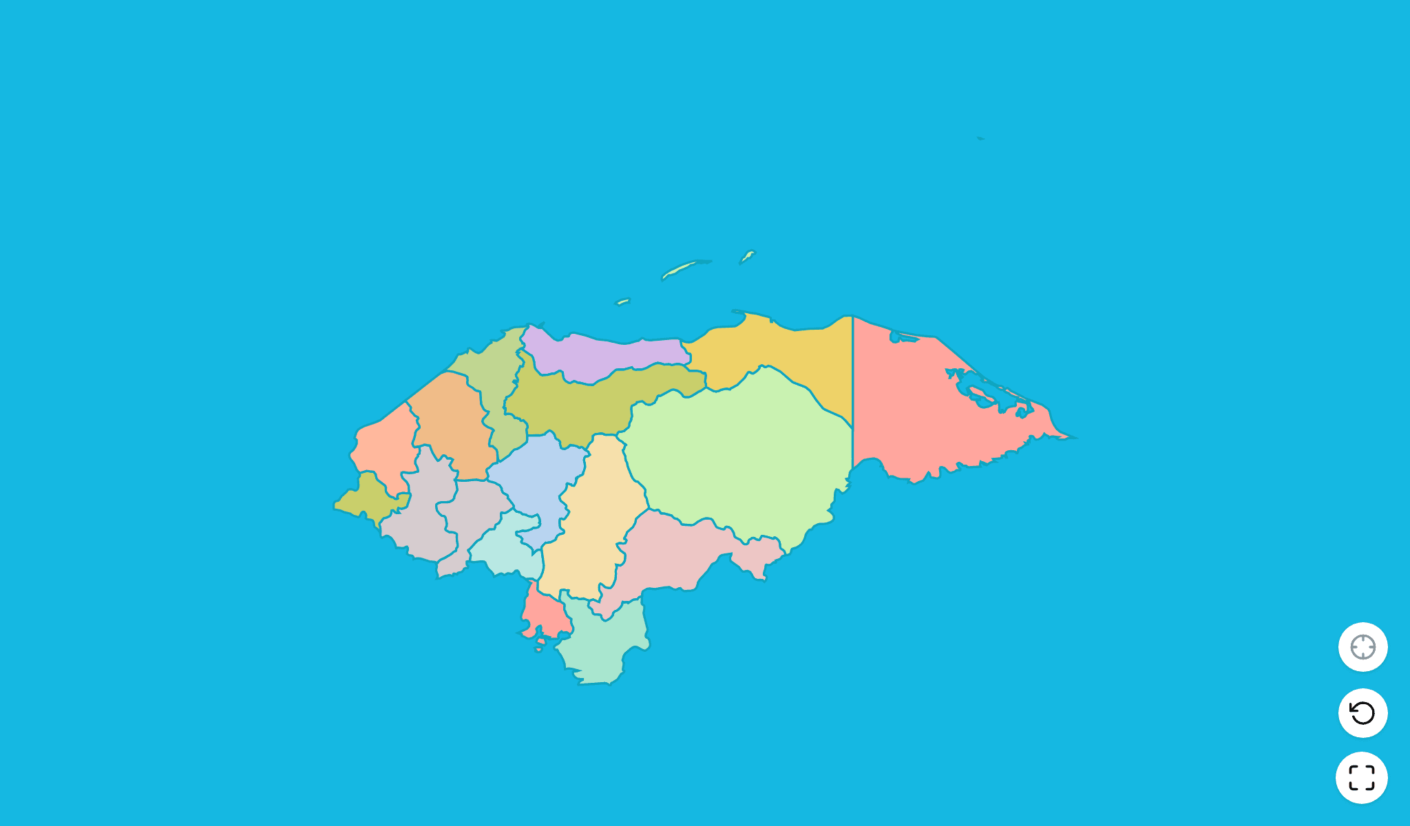 Honduras Map Quiz GameScreenshot