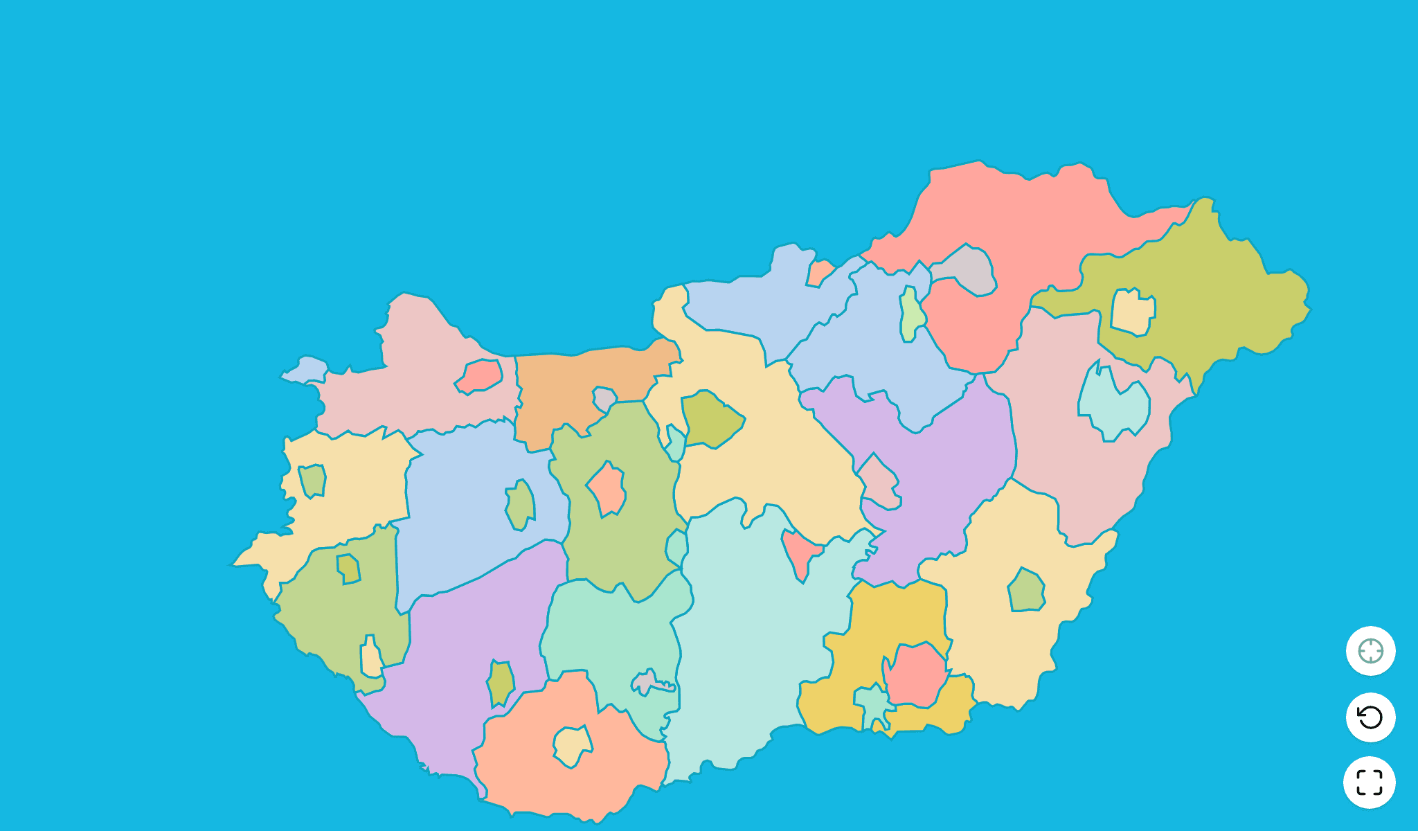 Hungary Map Quiz GameScreenshot