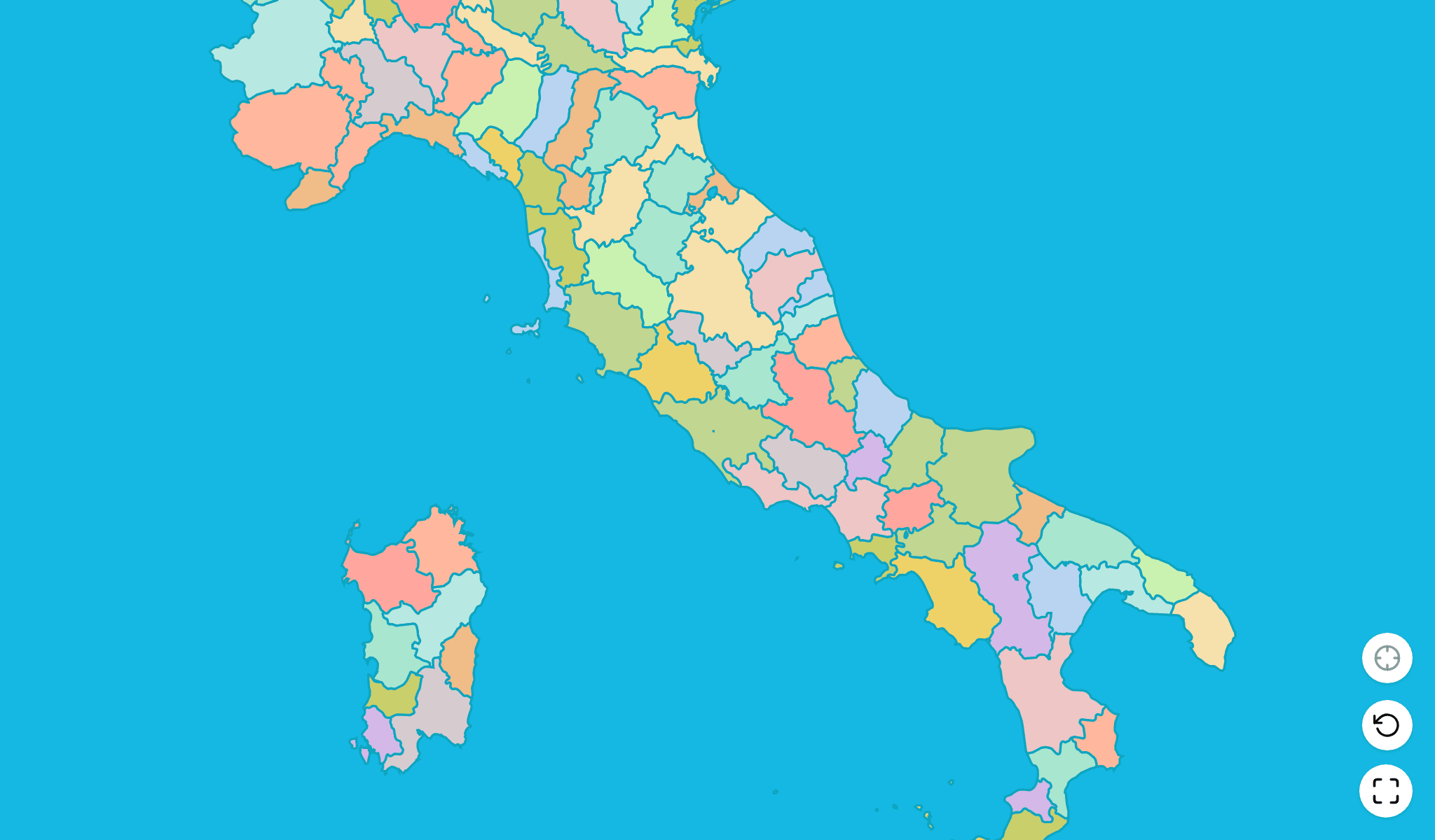 Italy Map Quiz GameScreenshot