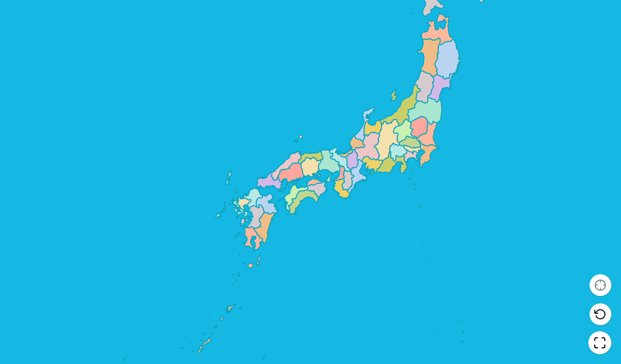 Japan Map Quiz GameScreenshot