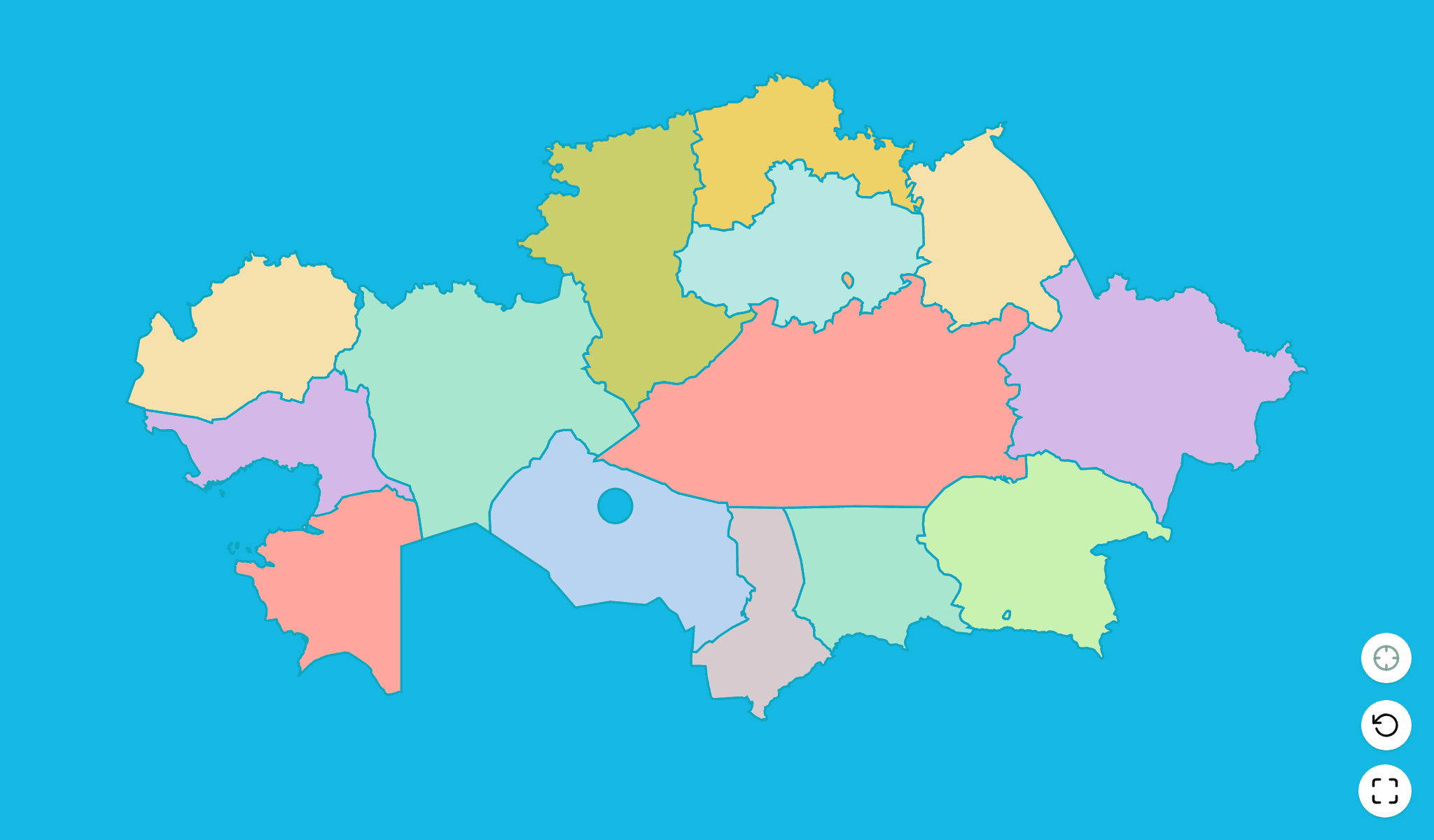 Kazakhstan Map Quiz GameScreenshot