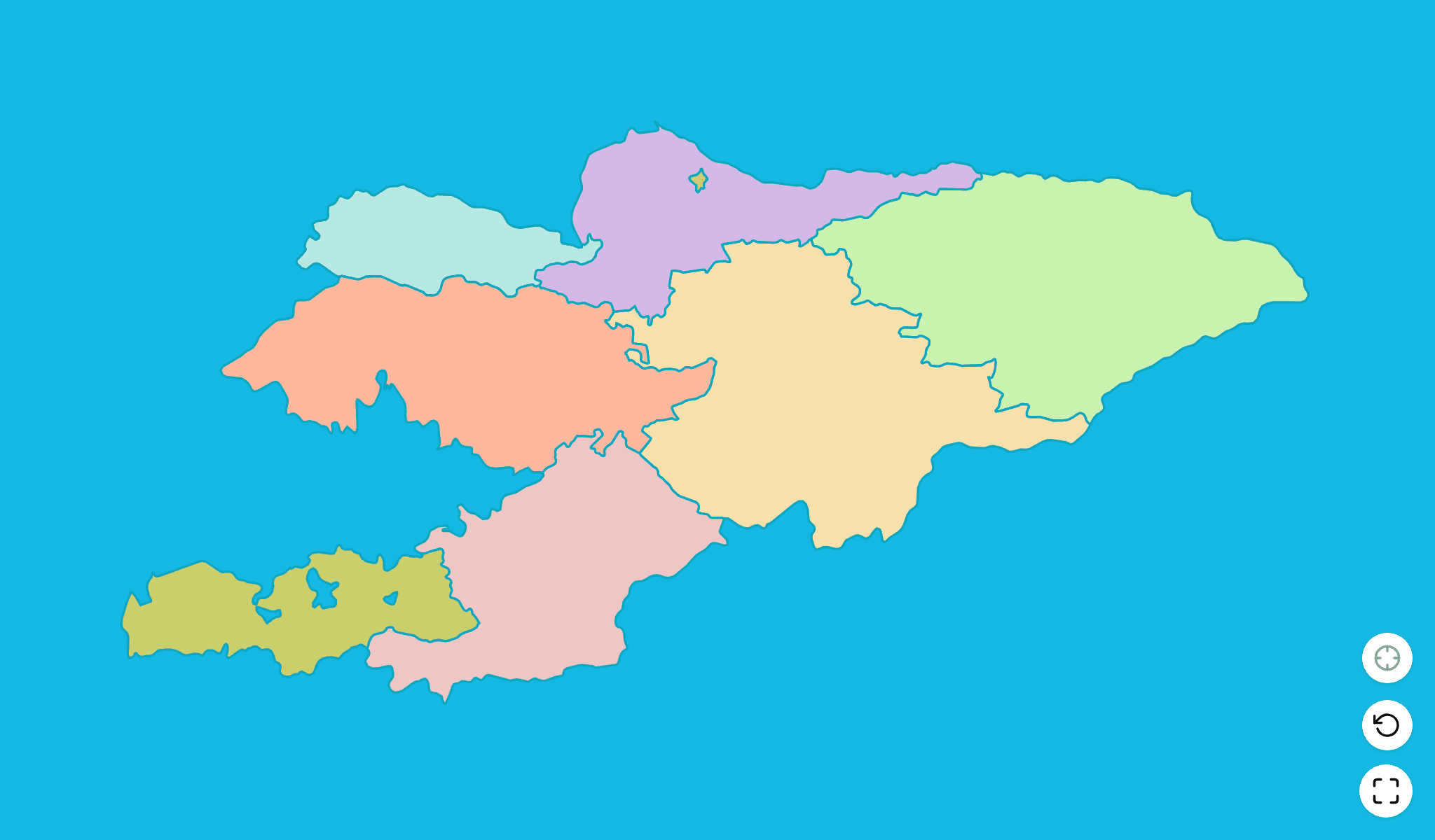 Kyrgyzstan Map Quiz GameScreenshot