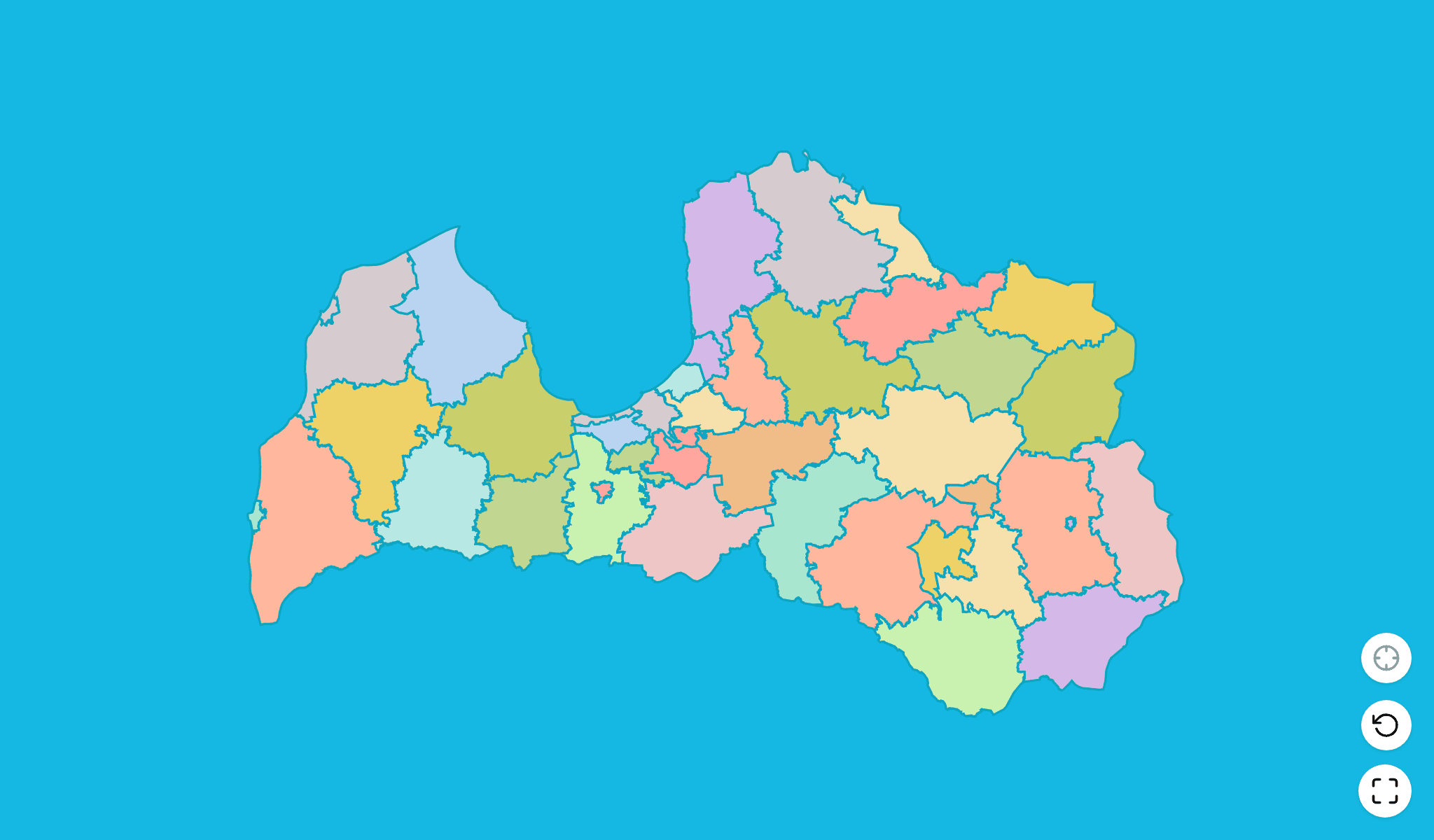 Latvia Map Quiz GameScreenshot