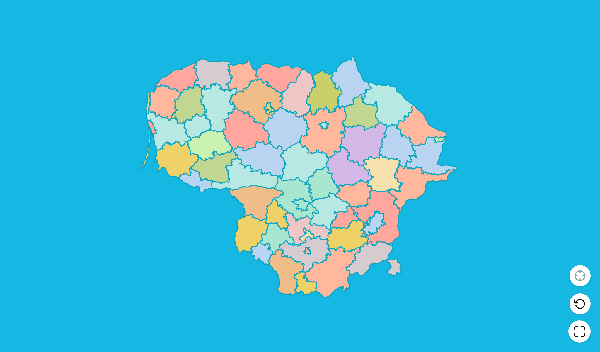 Lithuania Map Quiz GameScreenshot