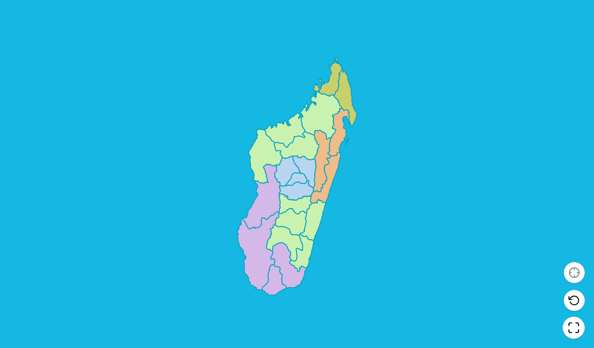 Madagaskar Karten-Quiz-SpielScreenshot