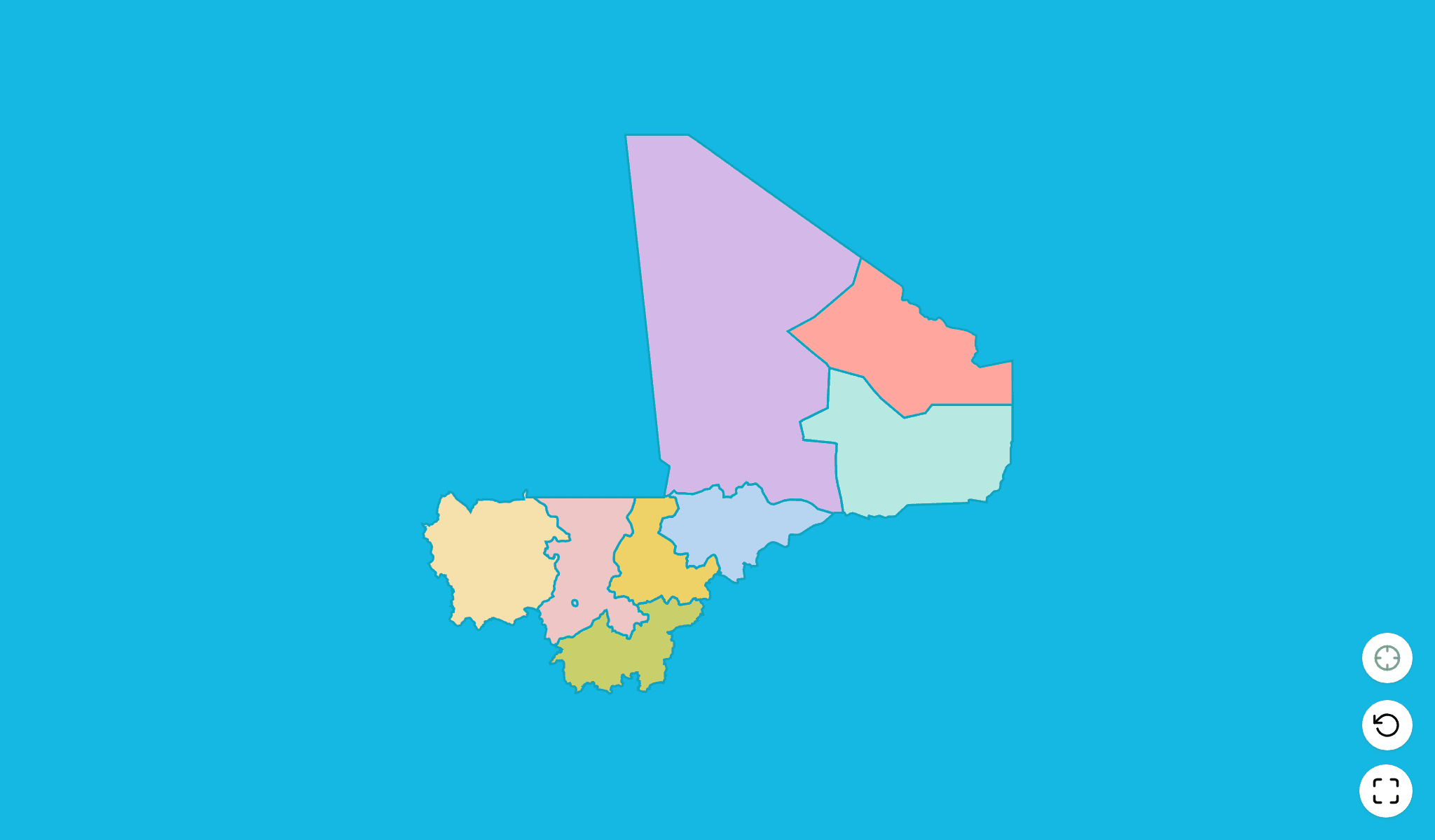 Mali Map Quiz GameScreenshot