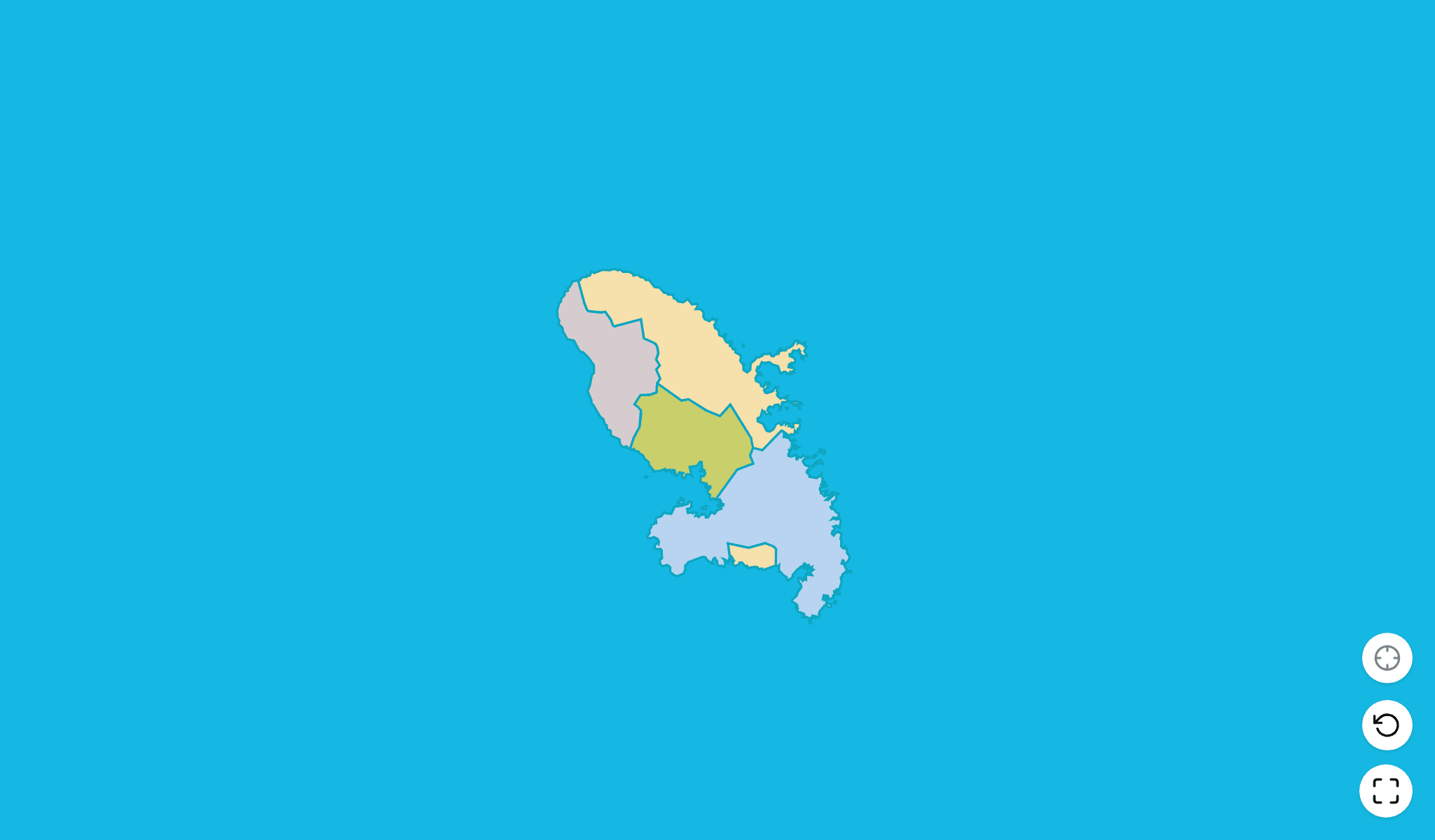 Martinique Map Quiz GameScreenshot
