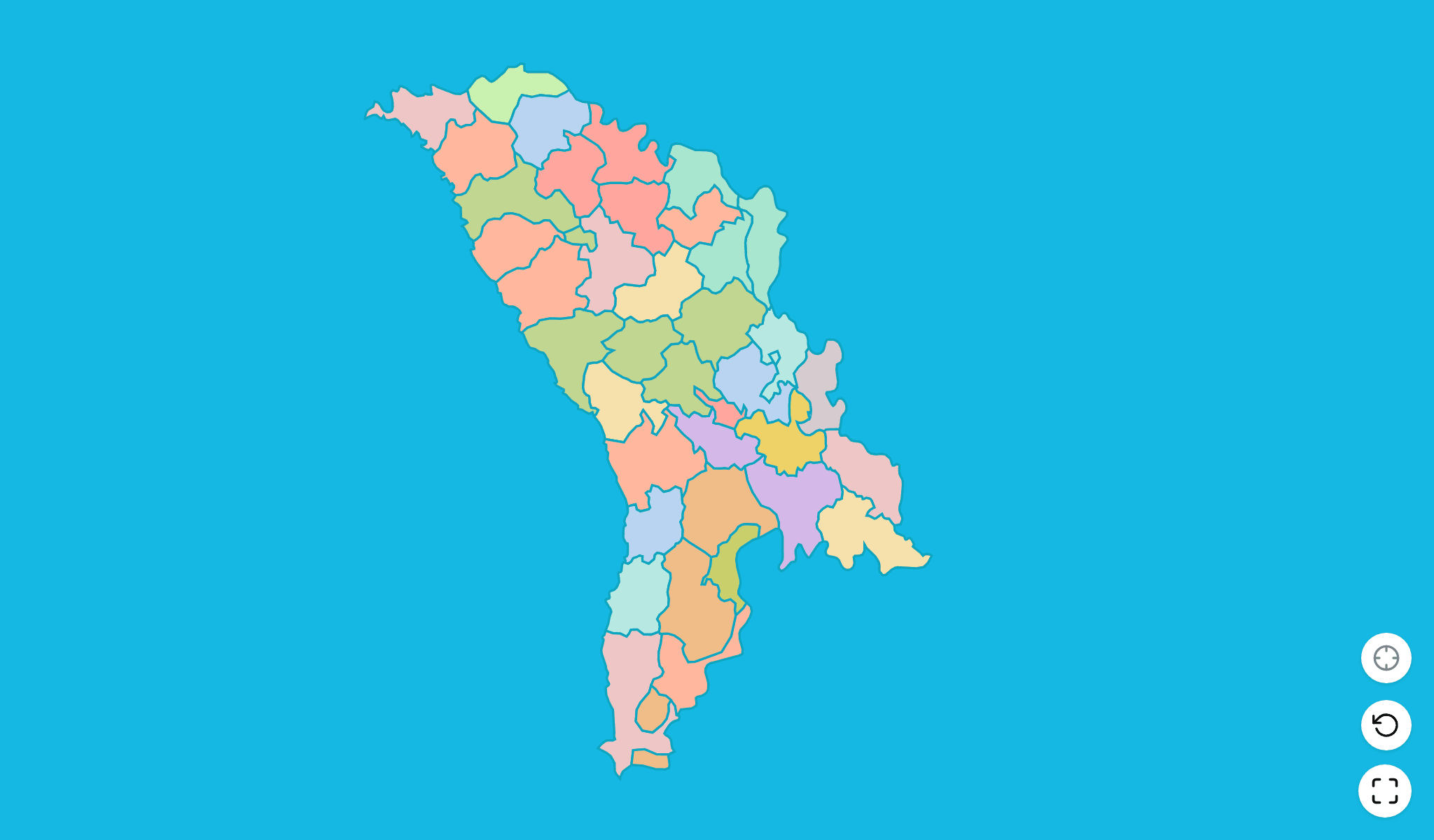 Moldova Map Quiz GameScreenshot