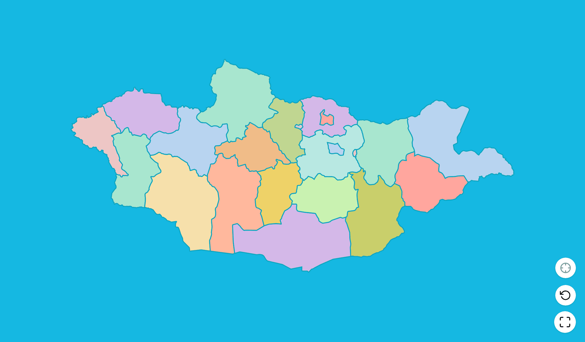 Mongolia Map Quiz GameScreenshot