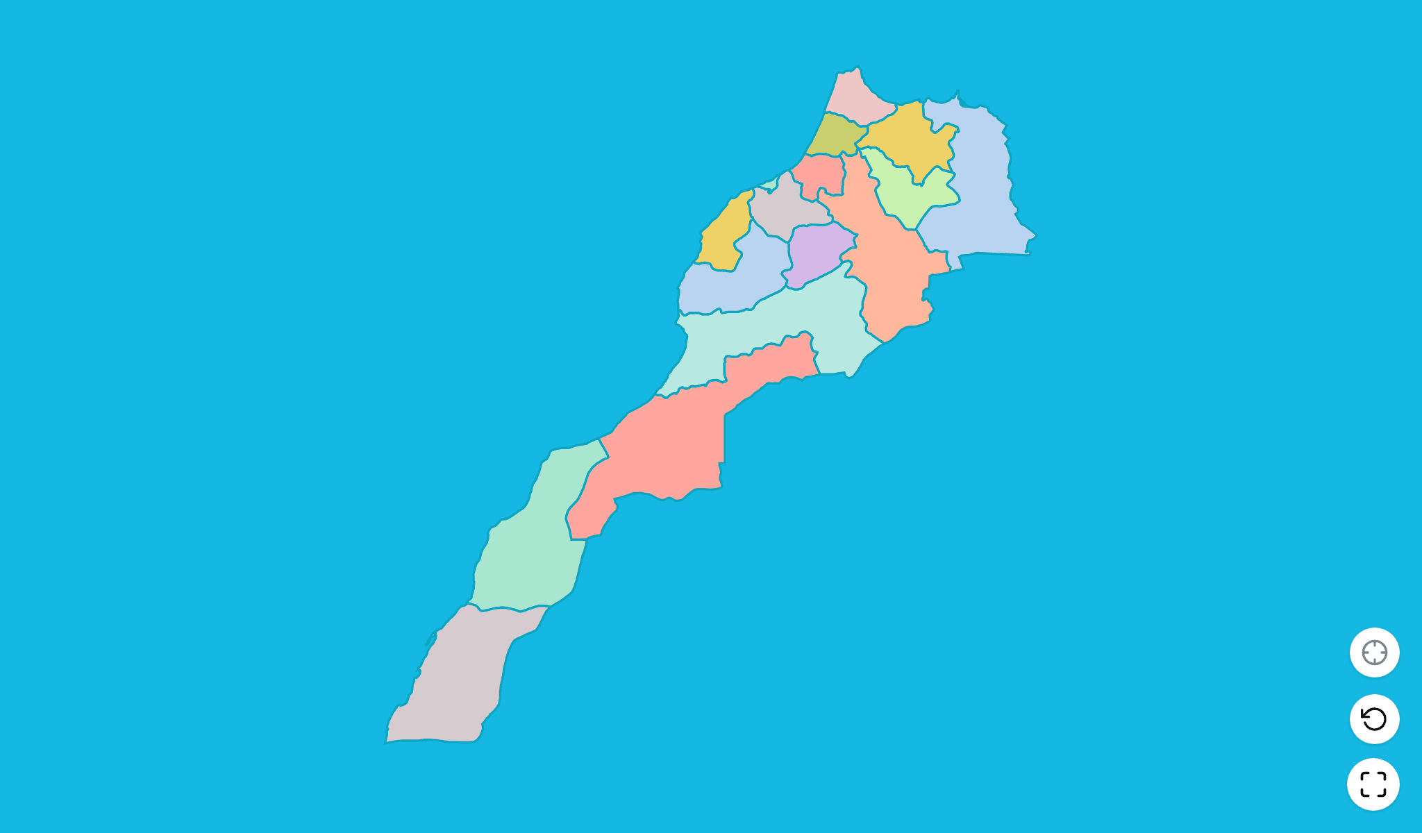 Morocco Map Quiz GameScreenshot