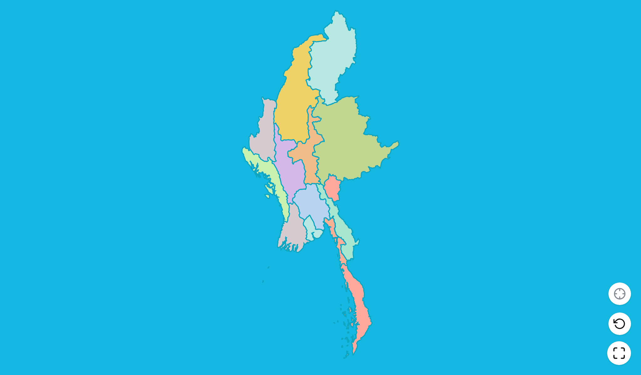 Myanmar Map Quiz GameScreenshot