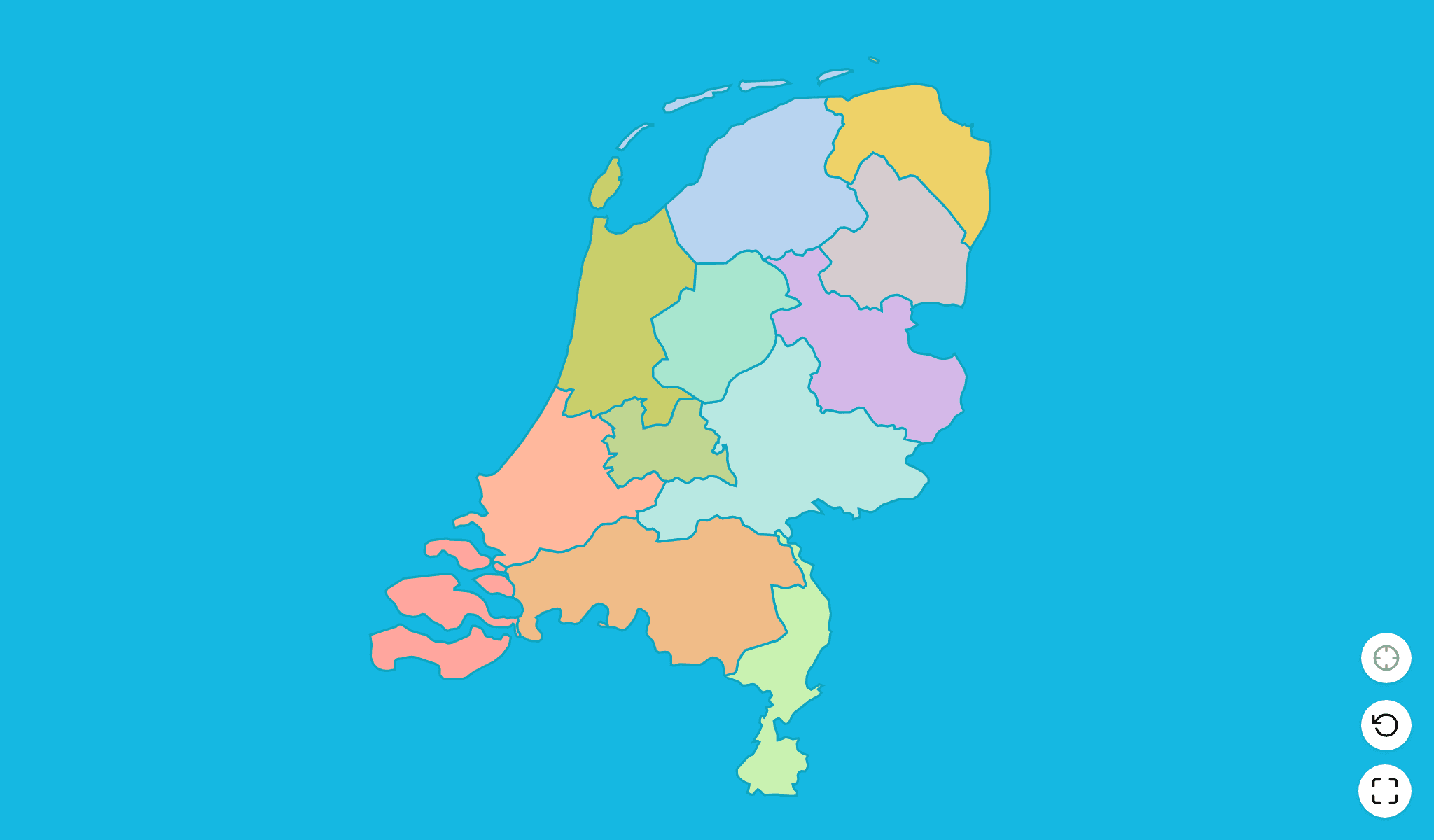 Netherlands Map Quiz GameScreenshot
