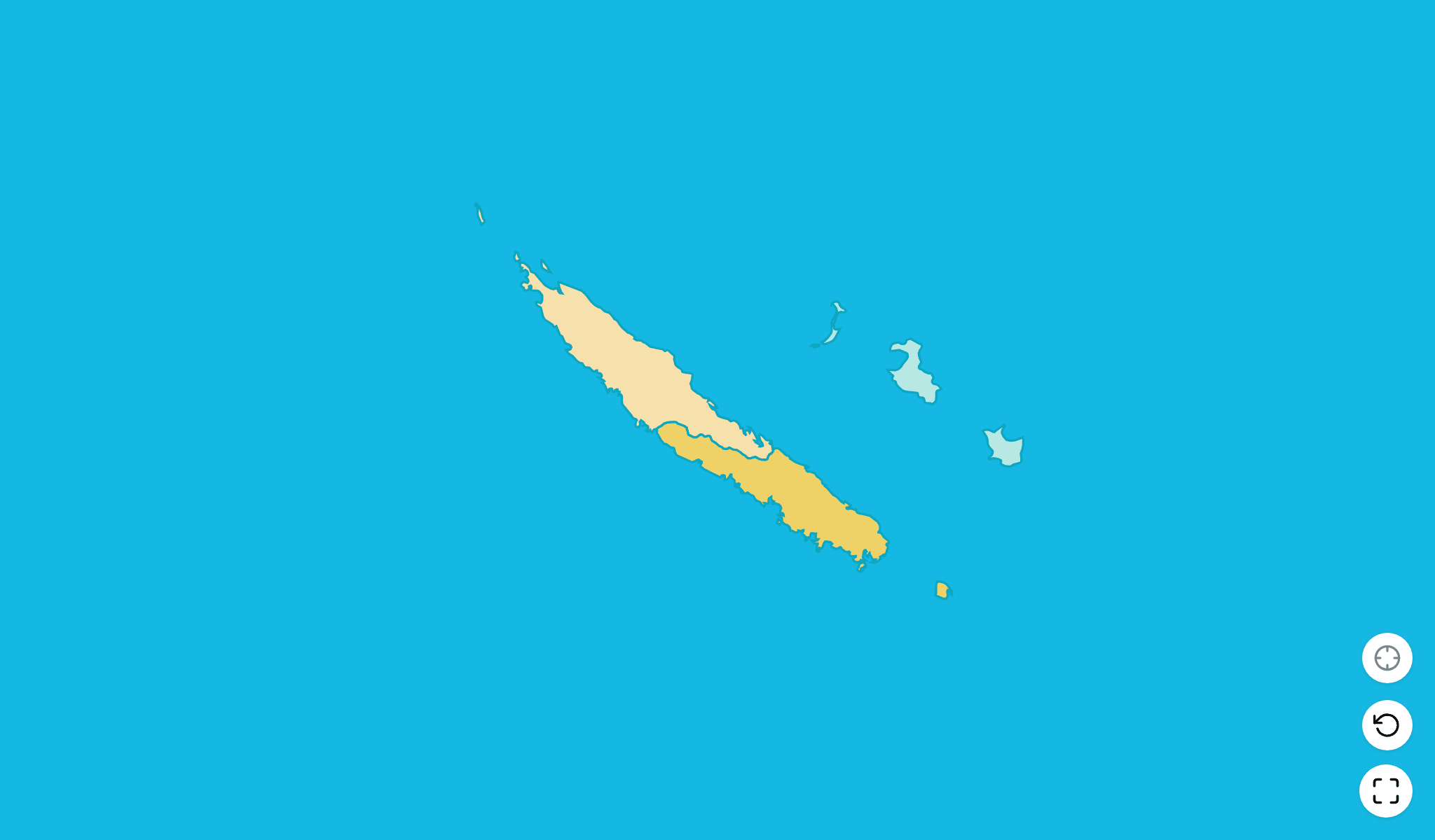 New Caledonia Map Quiz GameScreenshot