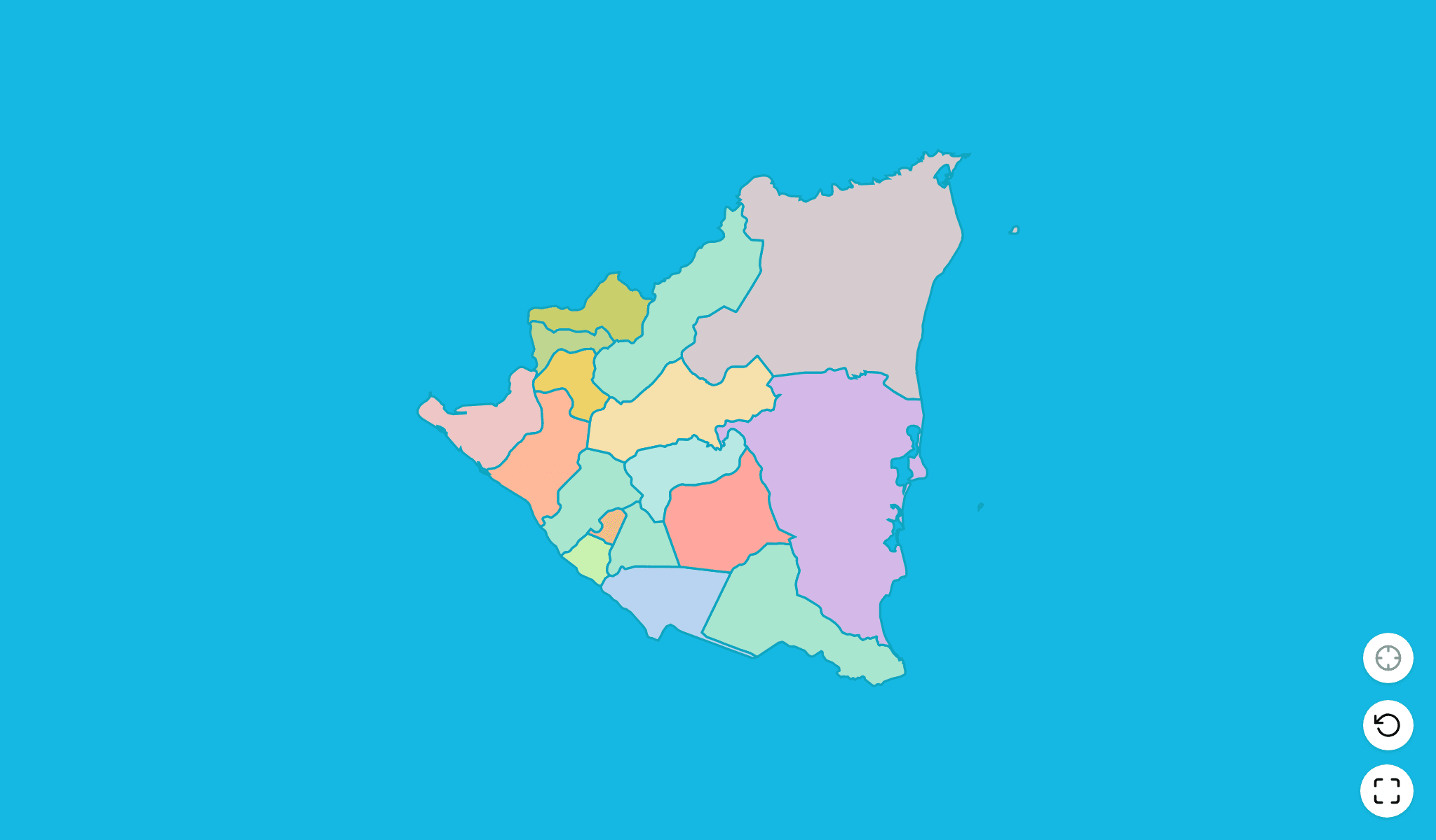 Nicaragua Map Quiz GameScreenshot