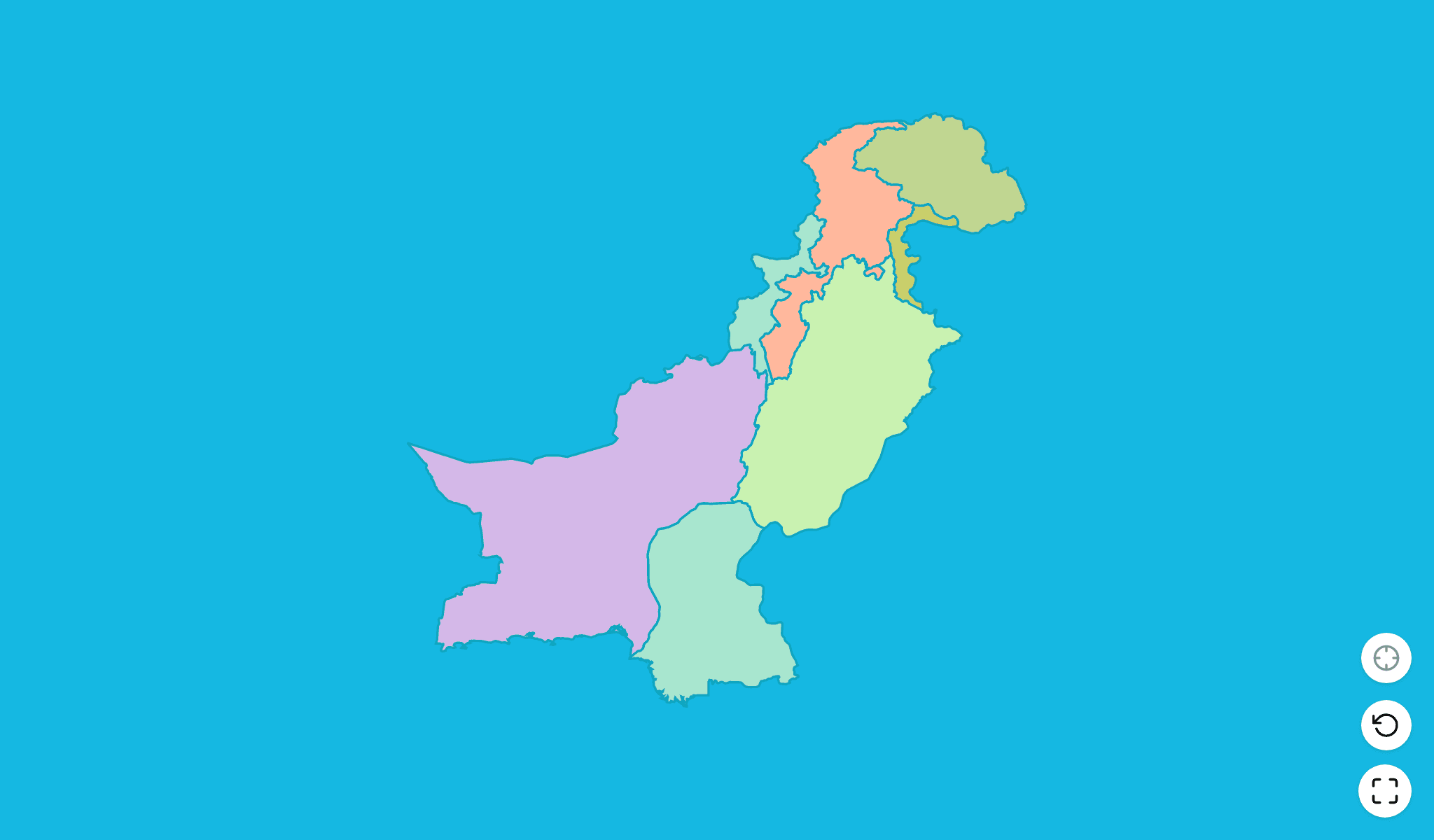 Pakistan Map Quiz GameScreenshot