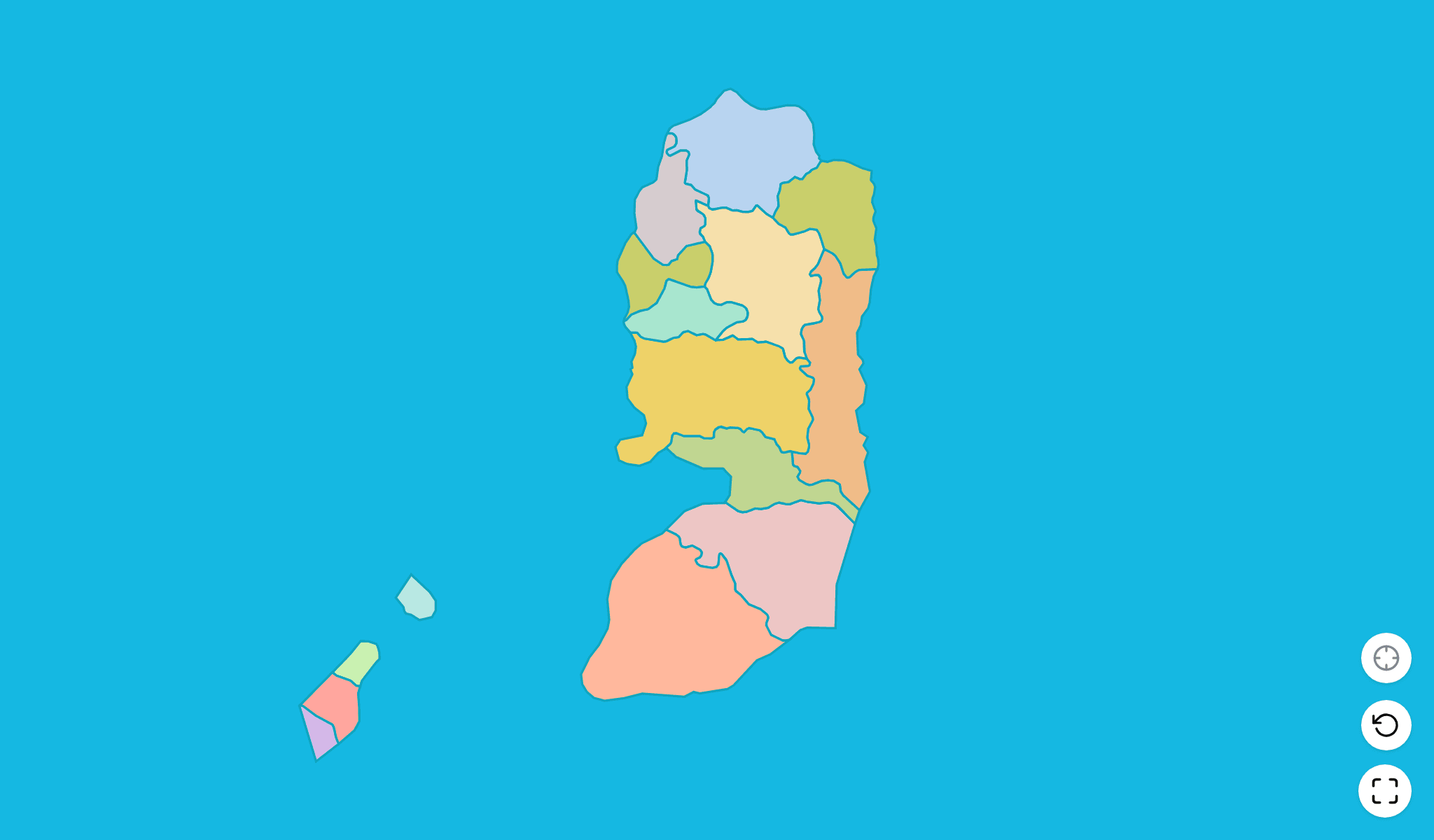 Palestine Map Quiz GameScreenshot