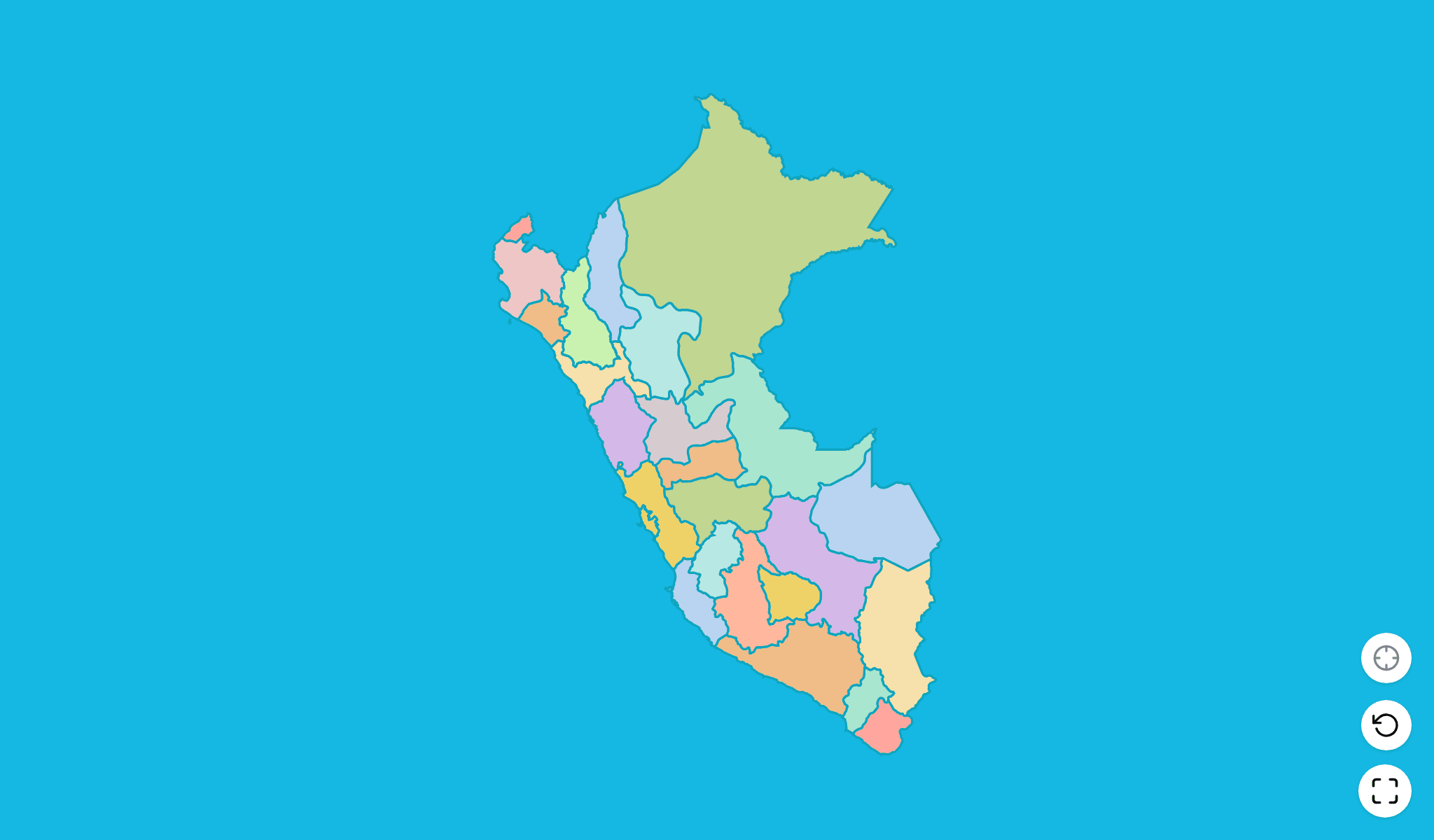 Perù Gioco Quiz MappaScreenshot