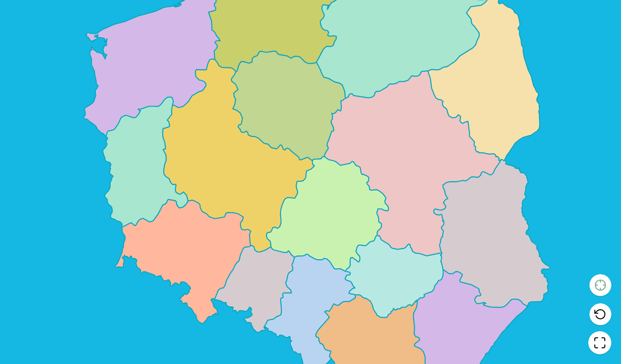 Poland Map Quiz GameScreenshot