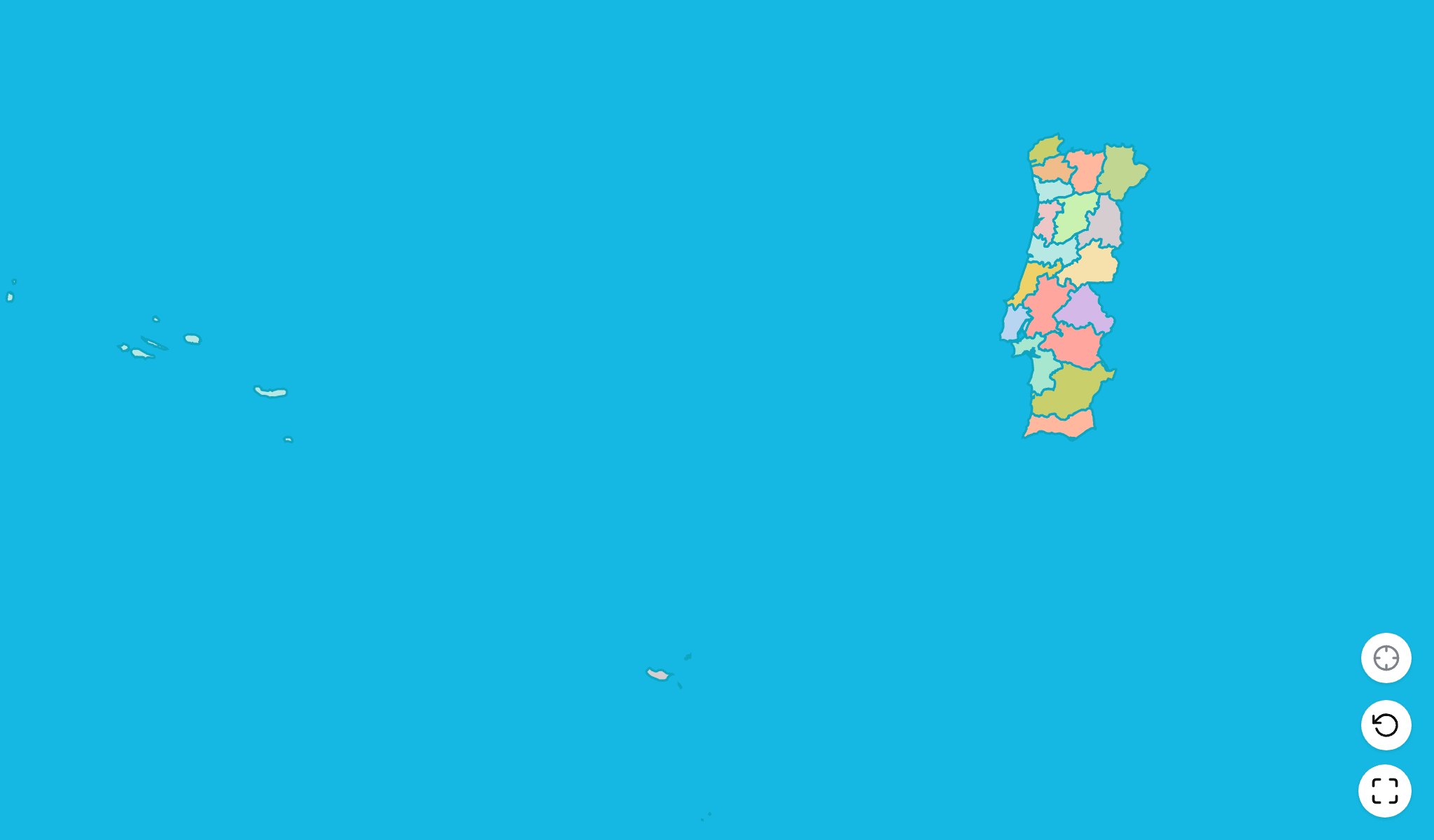 Portugal Map Quiz GameScreenshot