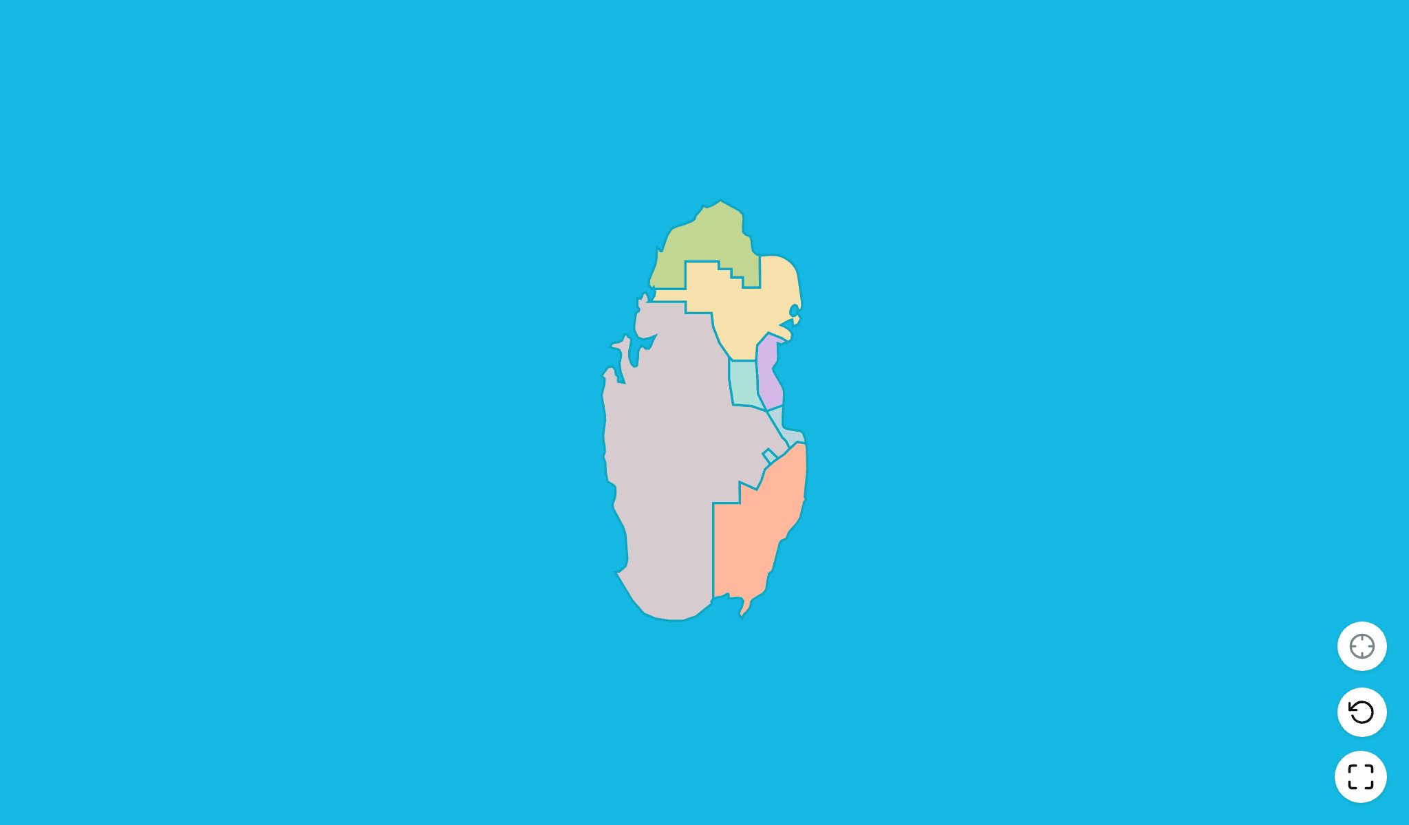 Qatar Map Quiz GameScreenshot