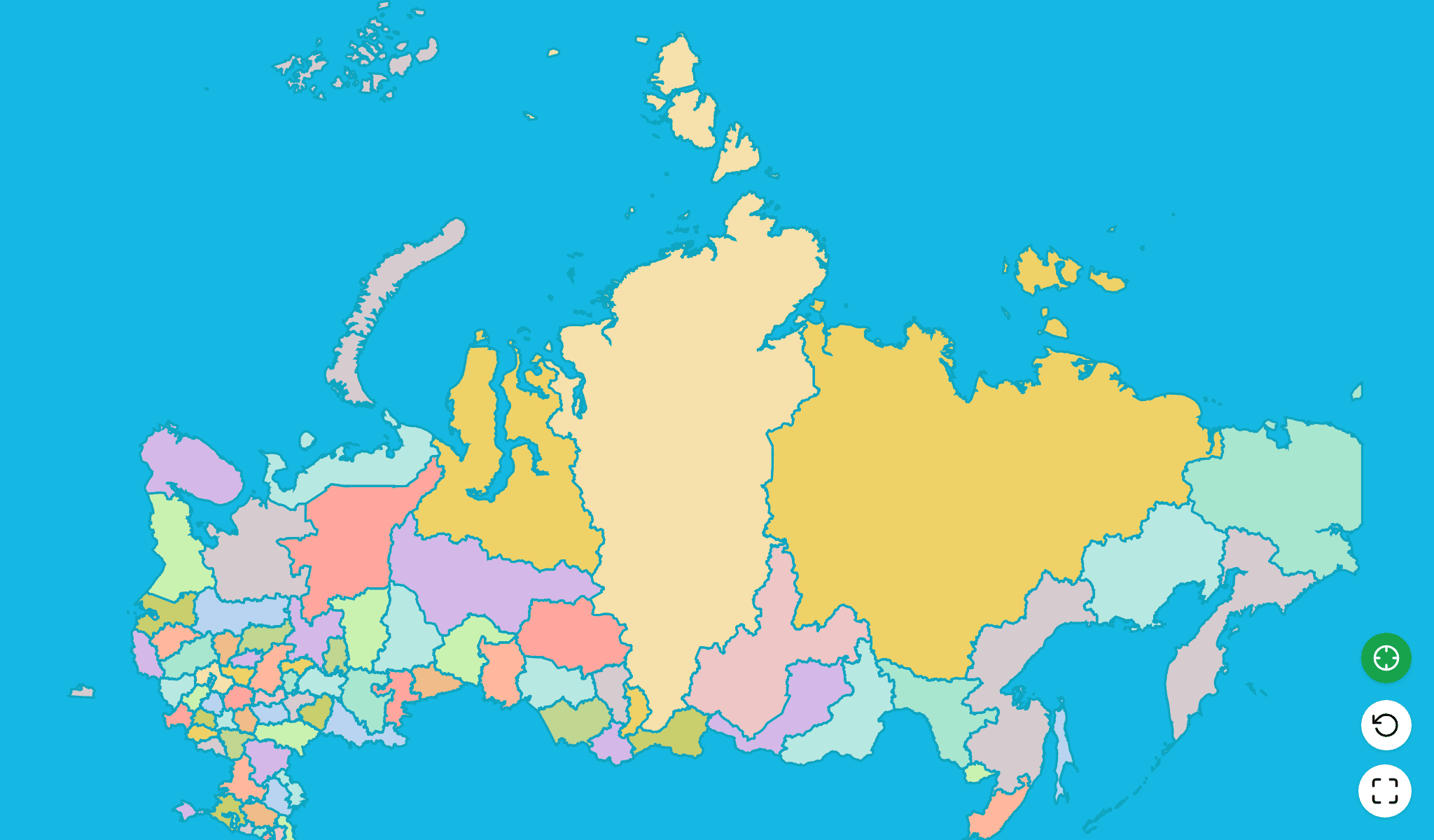 Russia Map Quiz GameScreenshot