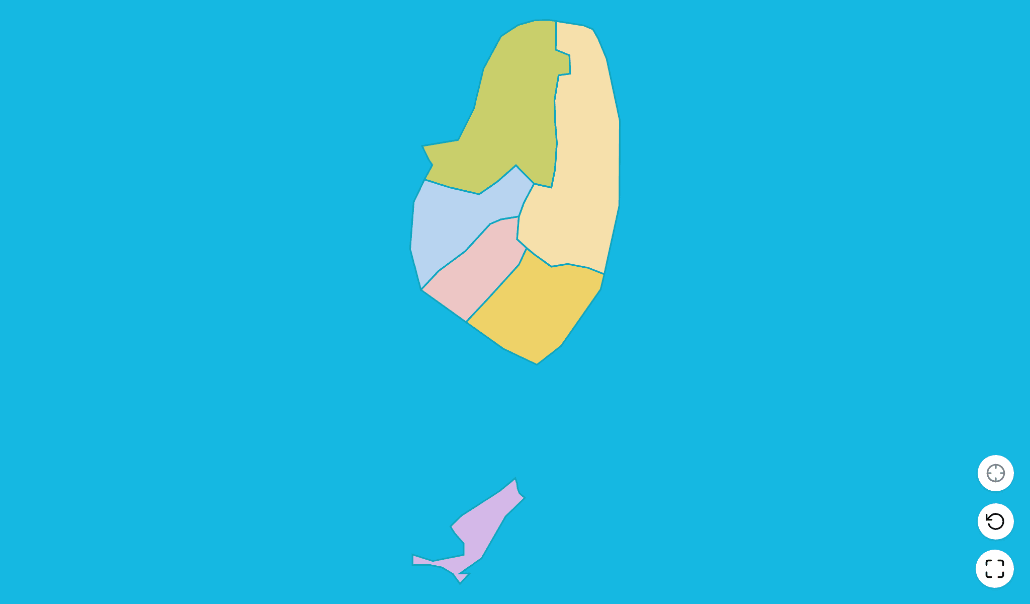 Saint Vincent and the Grenadines Map Quiz GameScreenshot