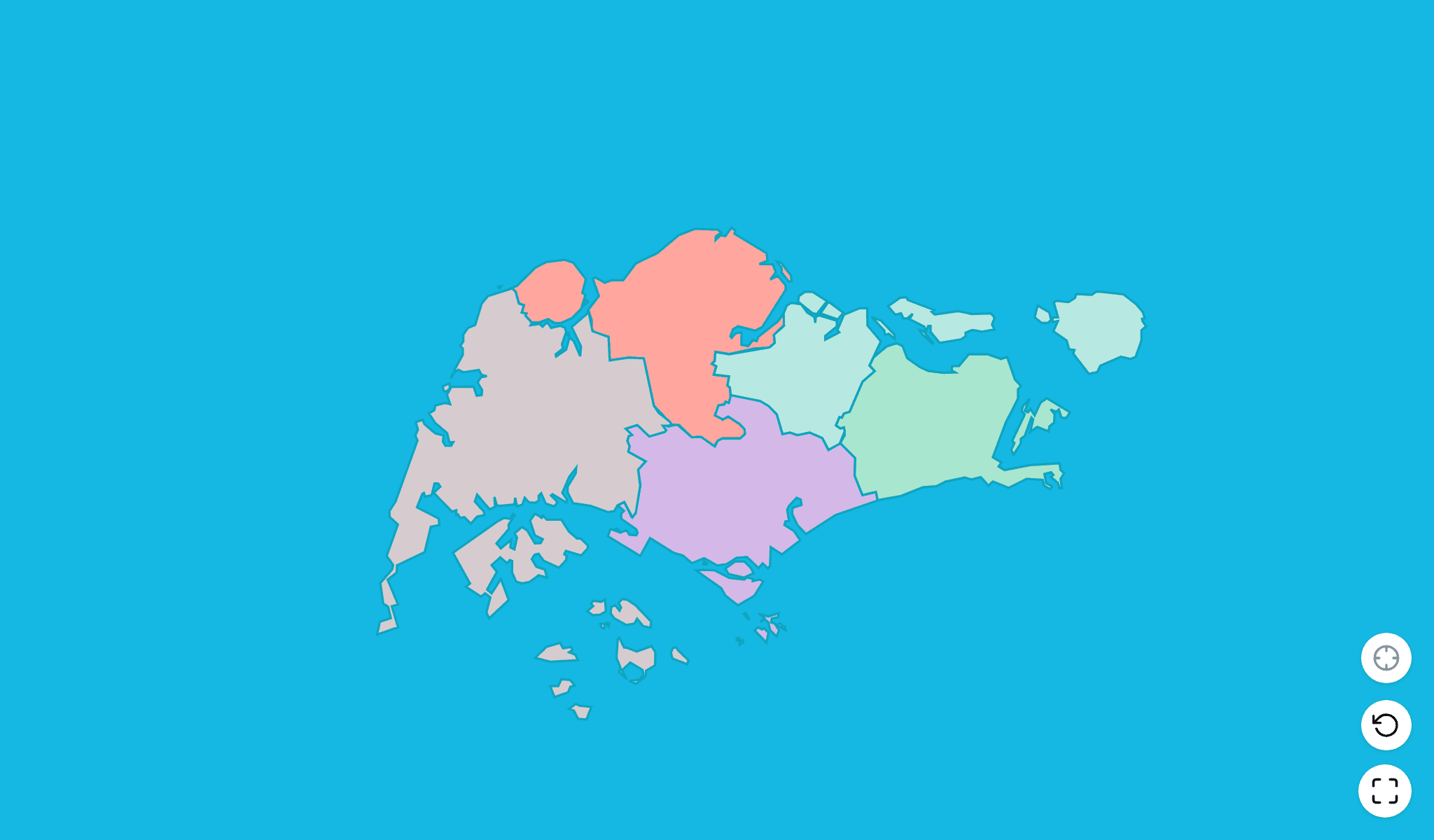 Singapore Map Quiz GameScreenshot