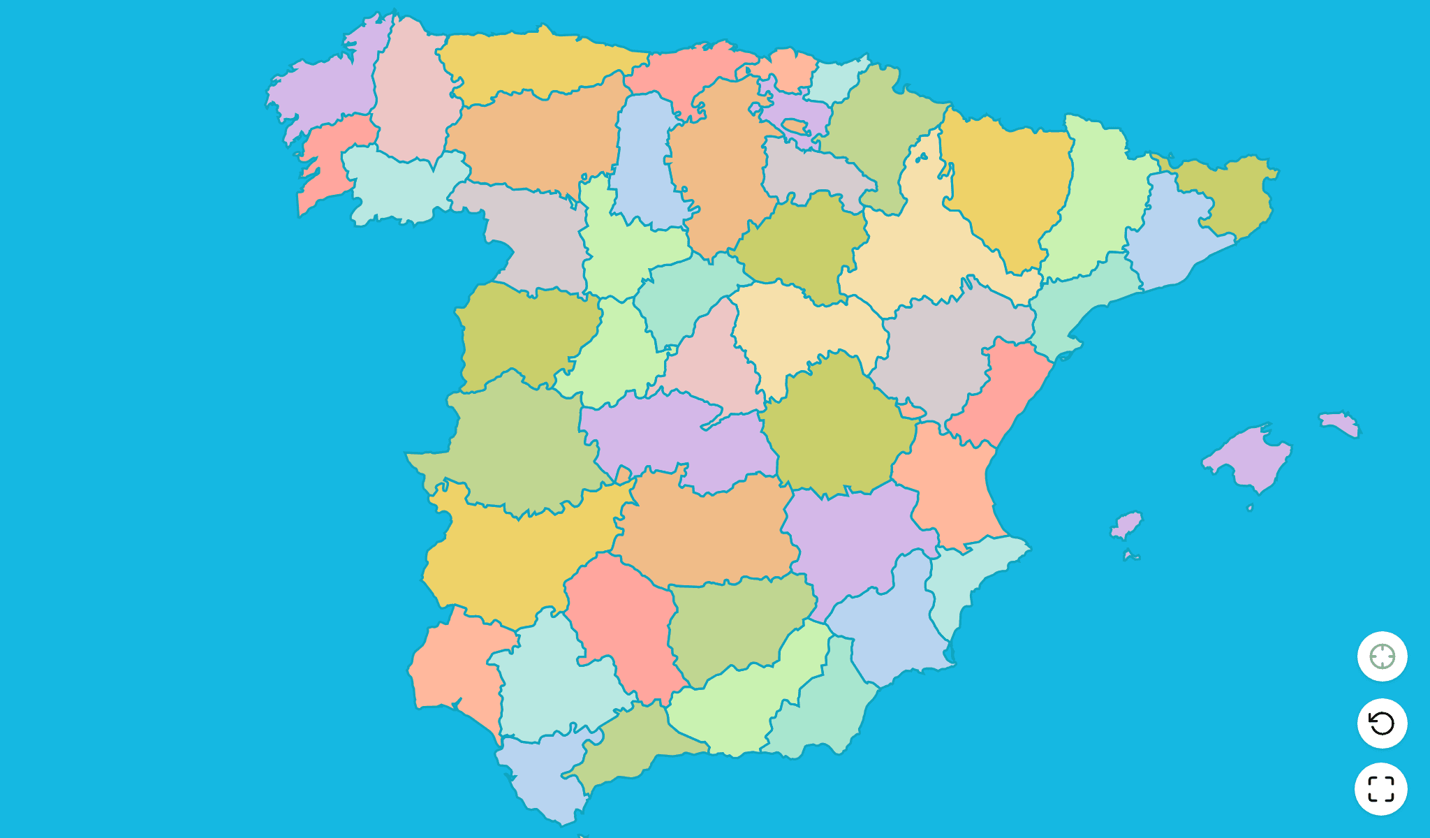 Spain Map Quiz GameScreenshot
