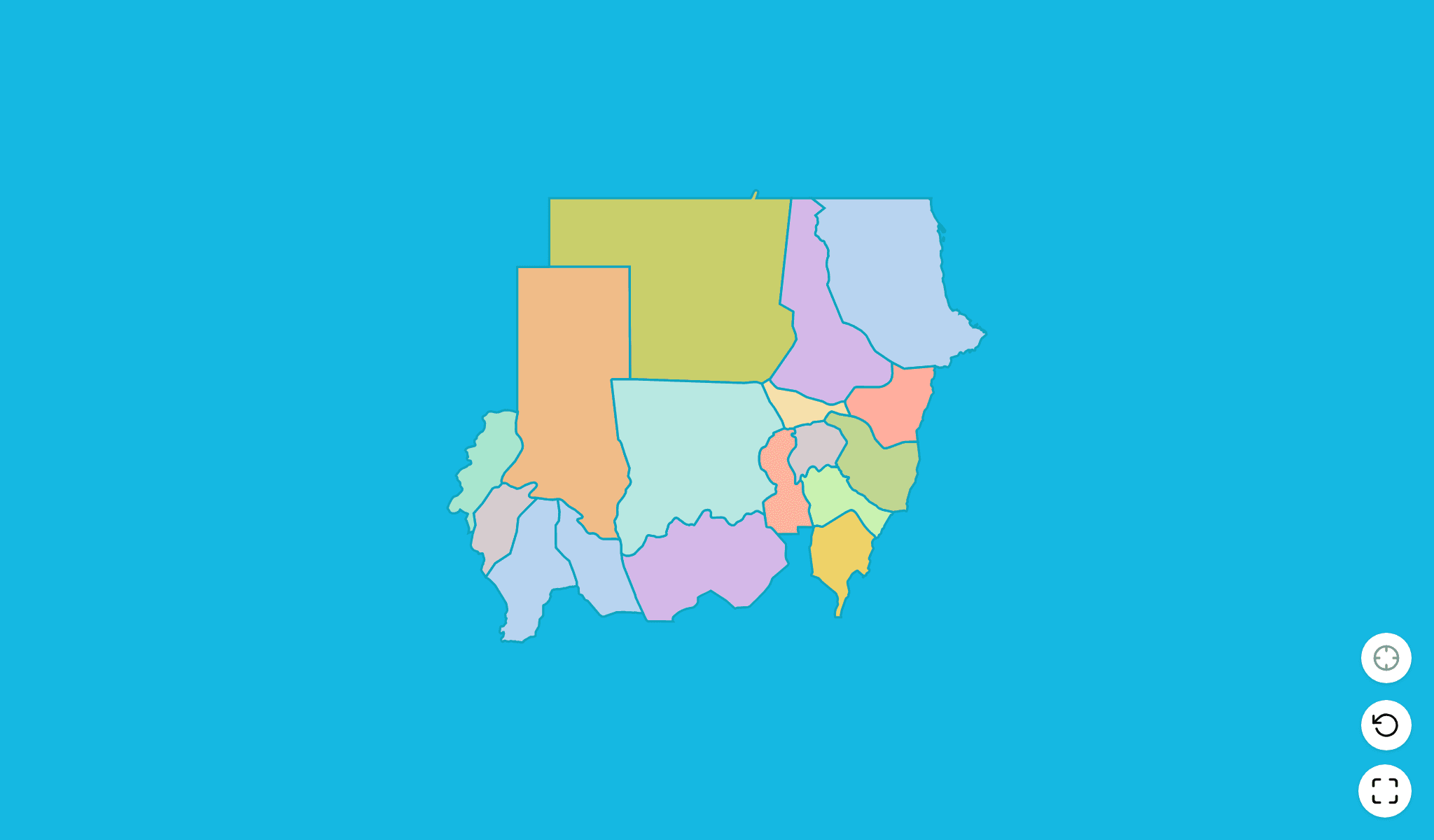 Sudan Map Quiz GameScreenshot